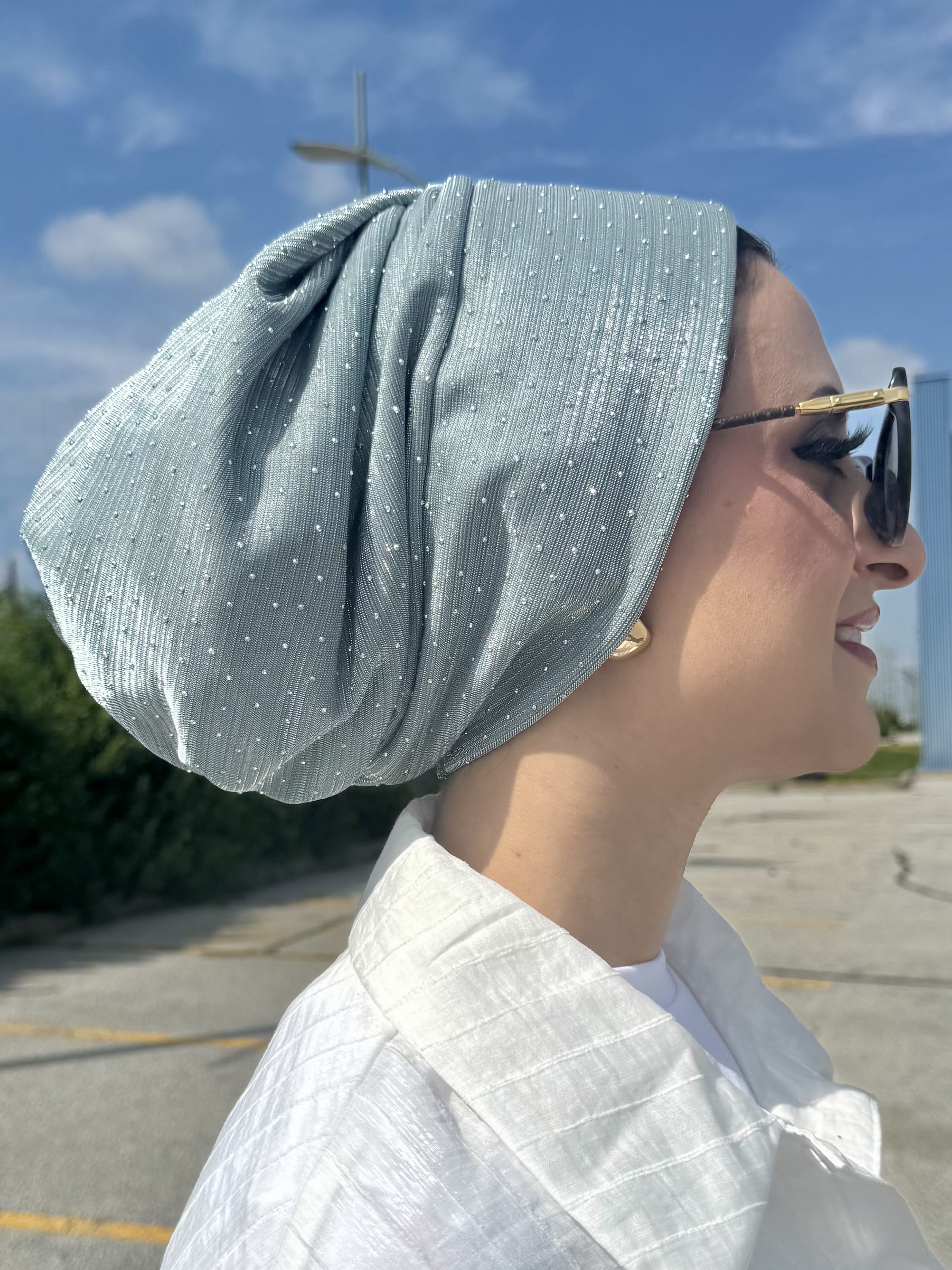 Beanie Shimmer - Baby Blue