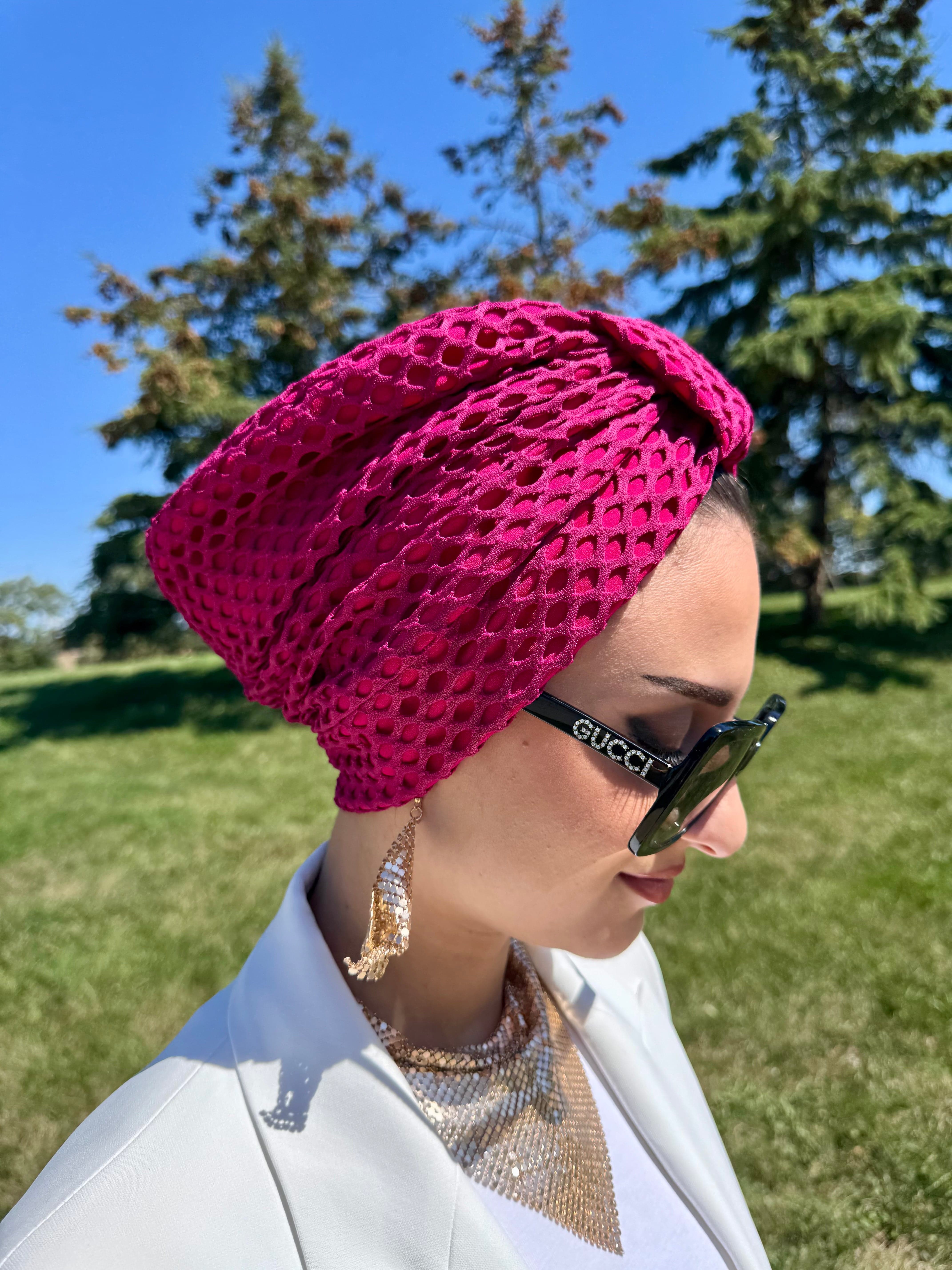 Turban Knit - Fuchsia