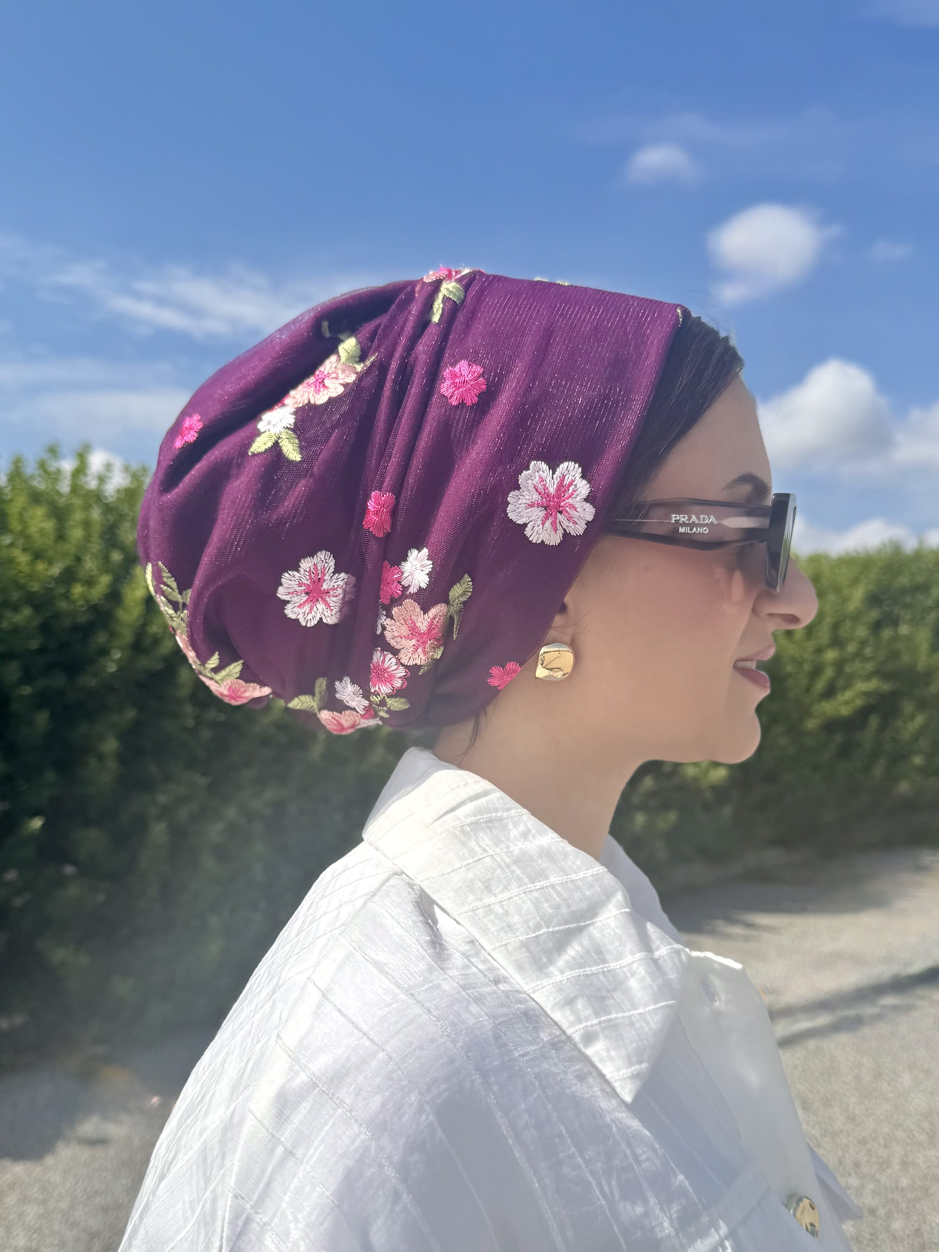 Beanie Tulle - Floral Lilac
