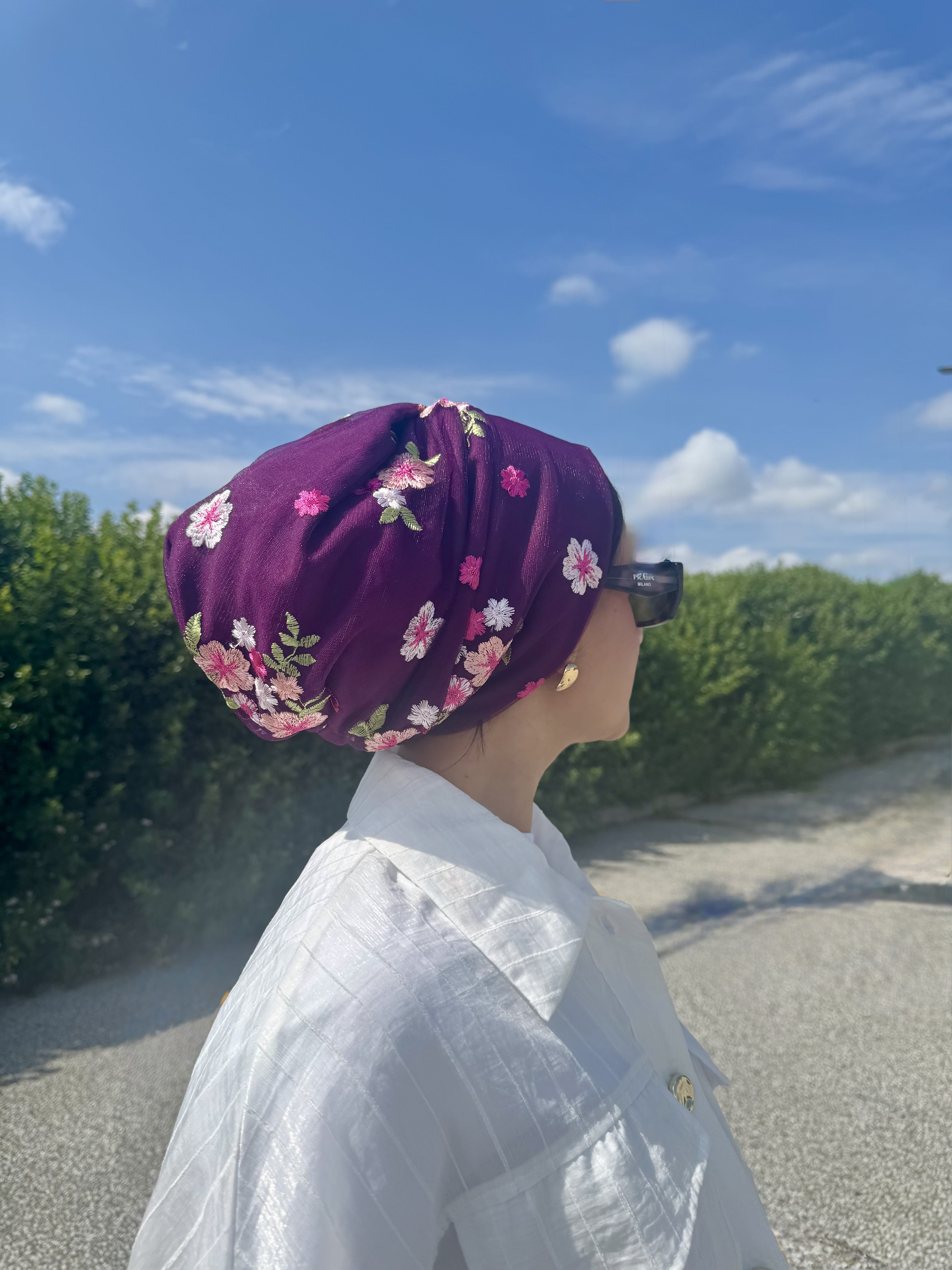 Beanie Tulle - Floral Lilac
