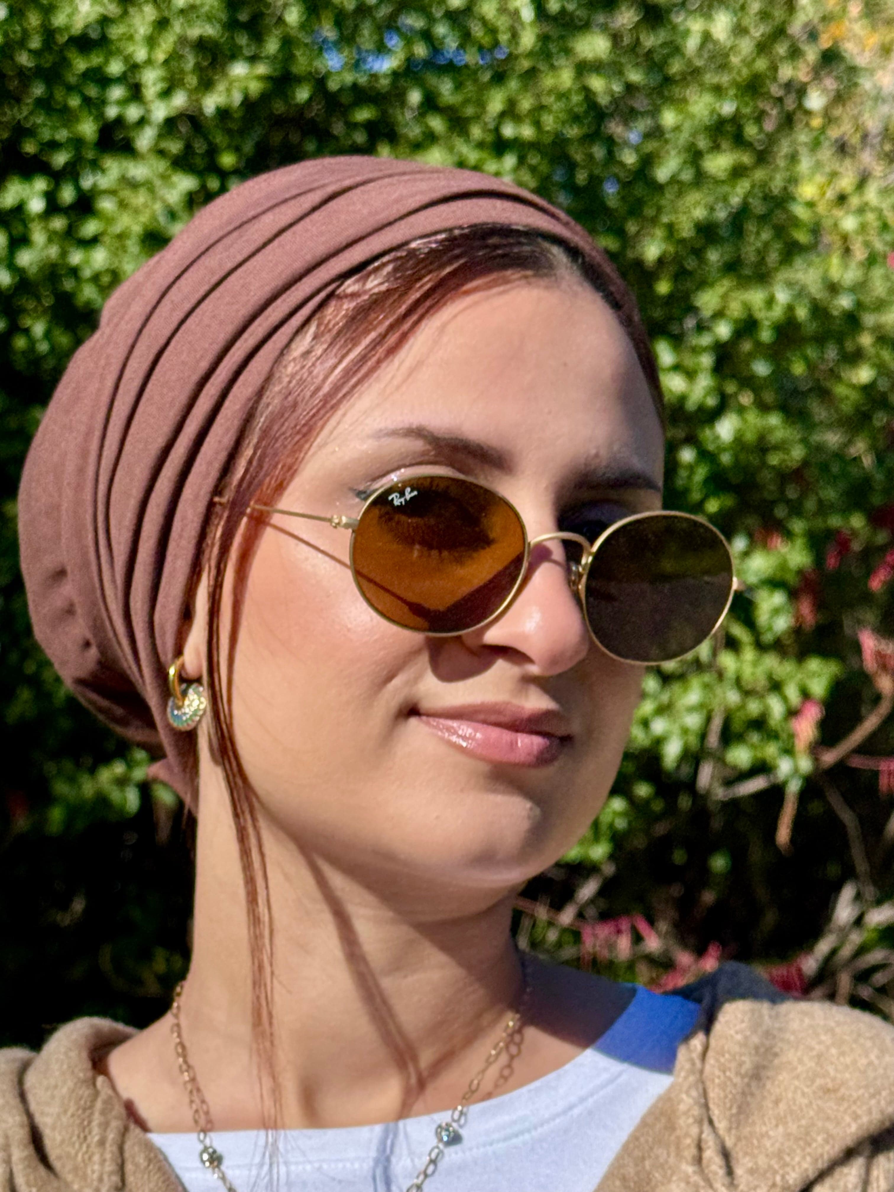 Beanie 2 pieces Jersey Set - Brown