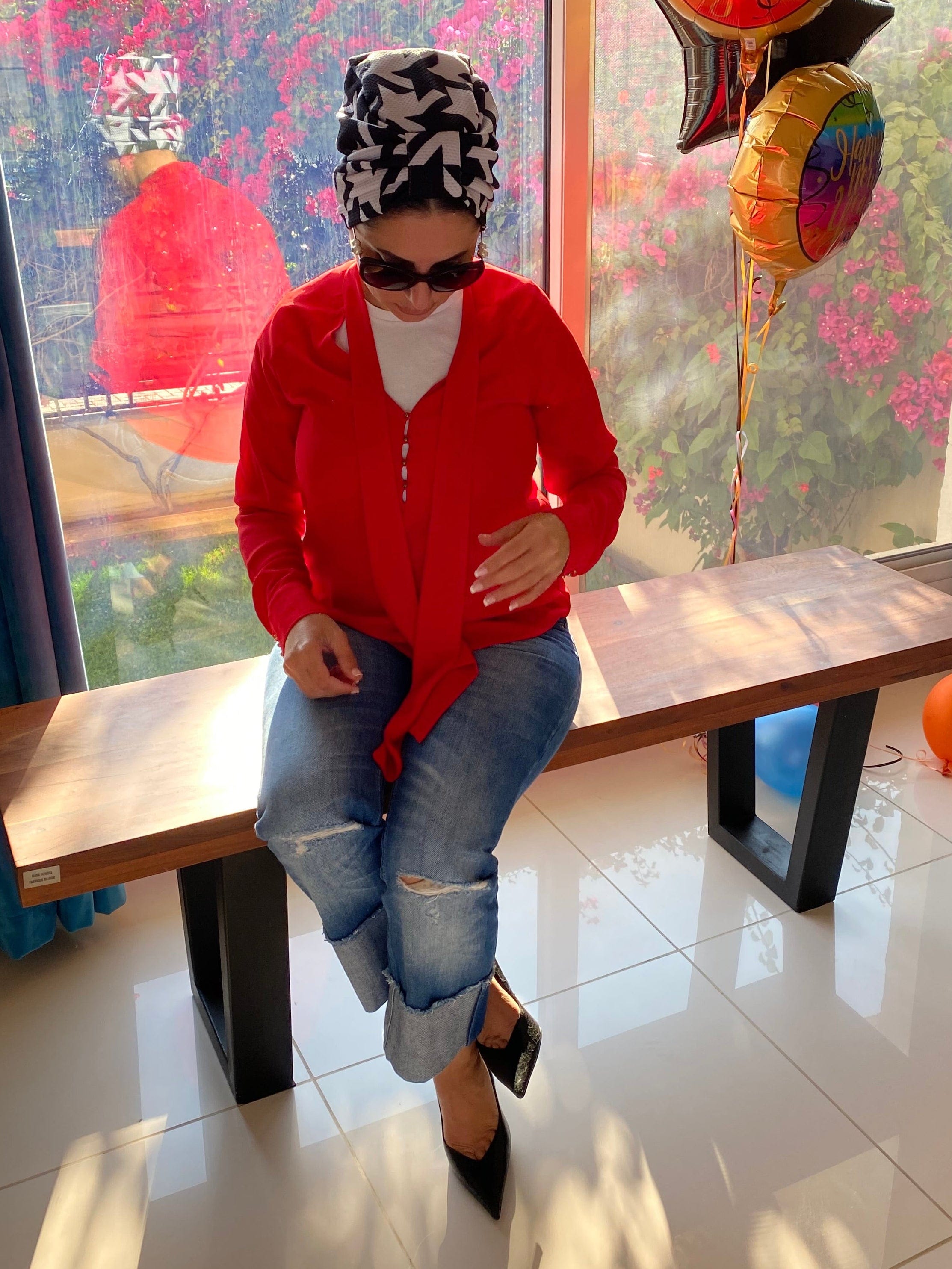 Turban Basic Geometric - Black And White