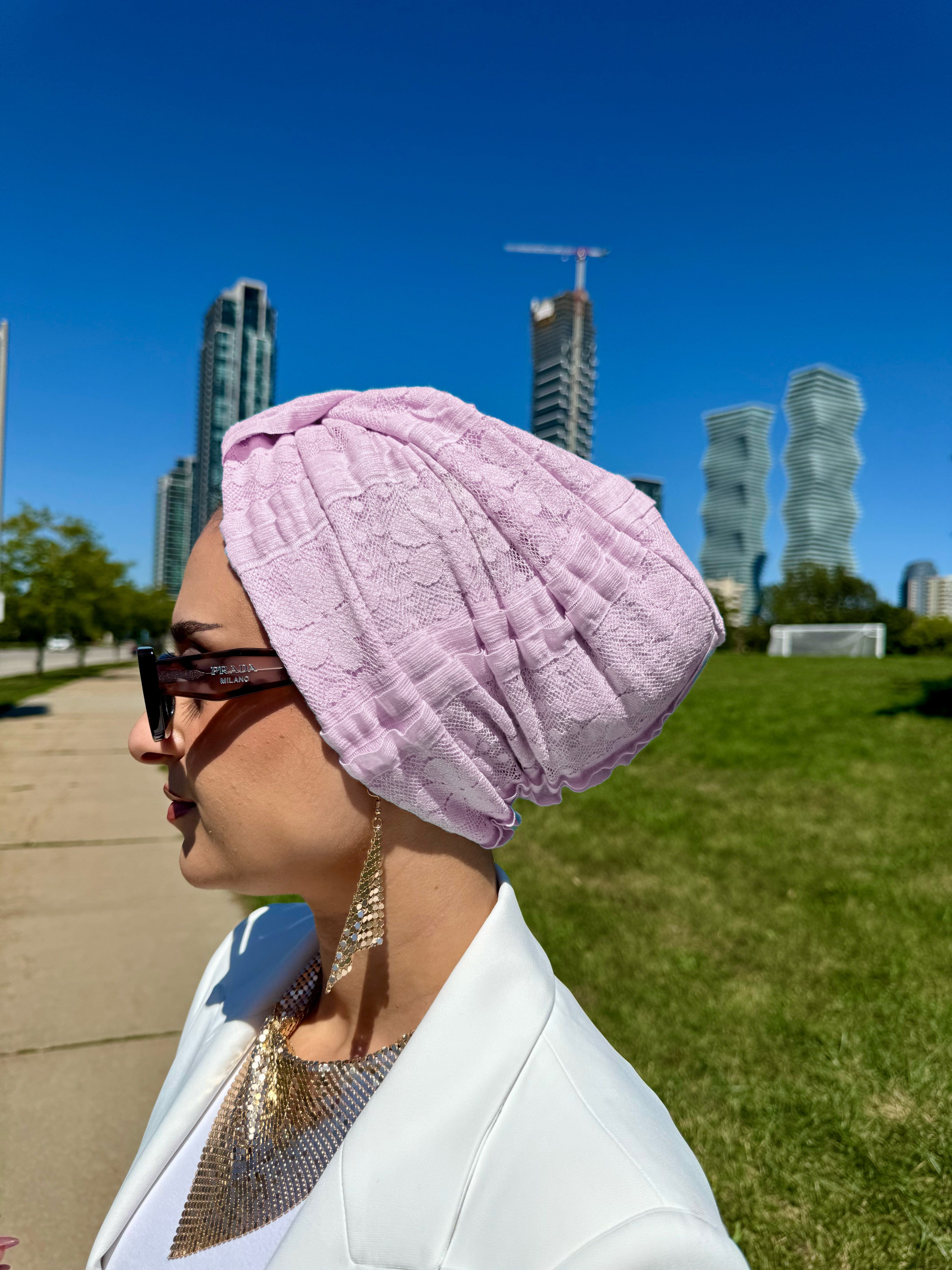 Turban Basic Lace - Cotton Candy - Turban Couture