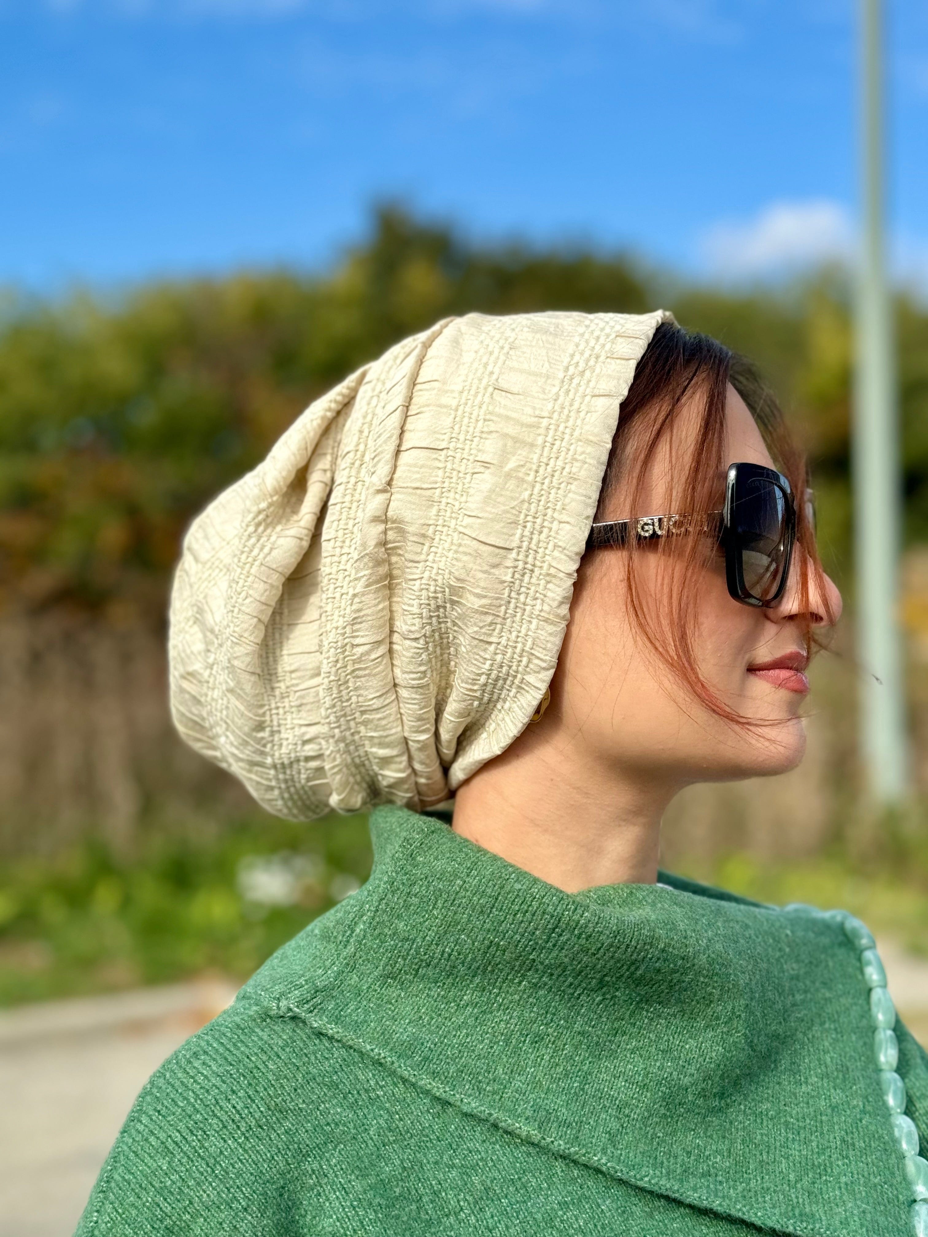 Beanie Cornice Crepe - Sea Sand