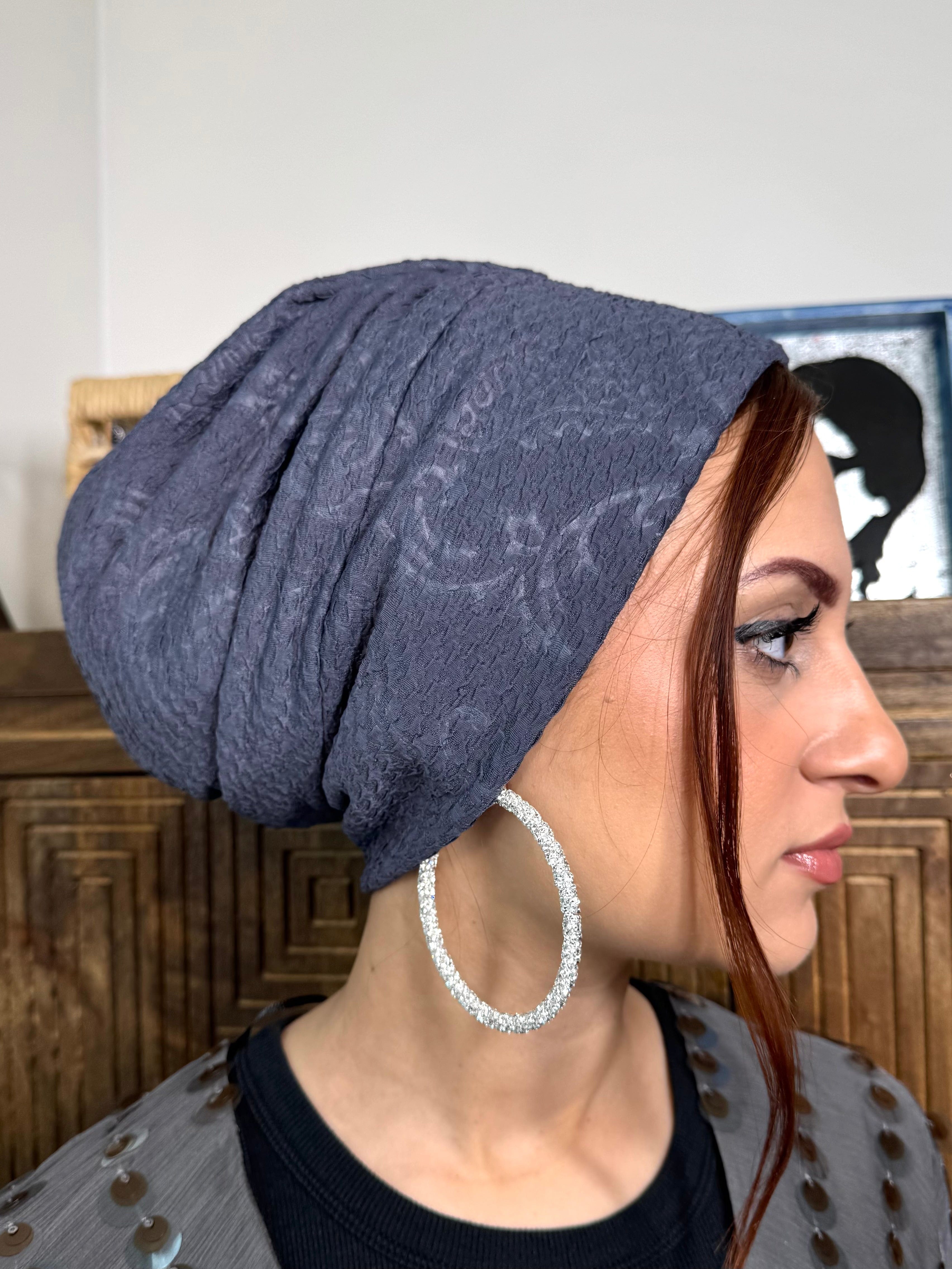 Beanie Printed - Dark Grey