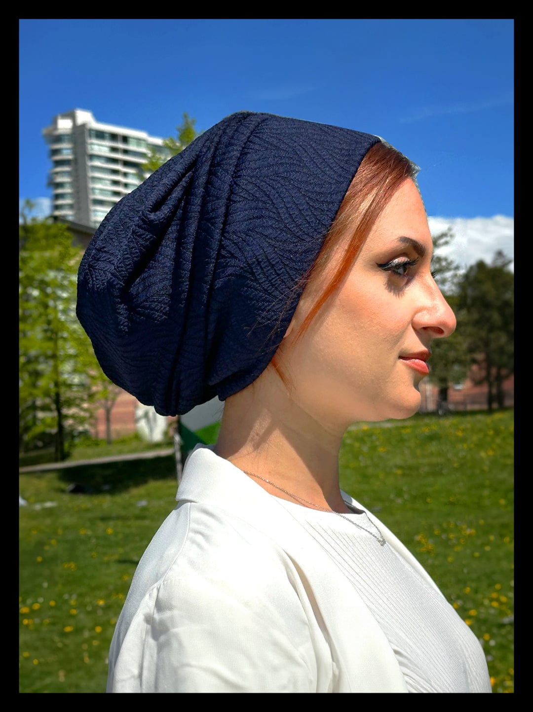 Beanie Rippled - Navy