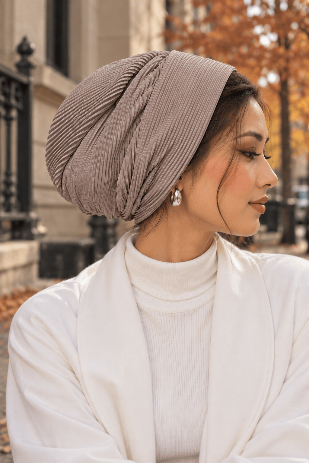 Beanie pleated - Khaki