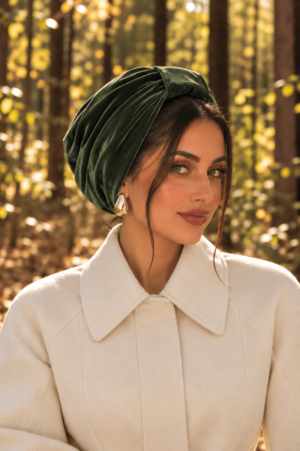 Turban Basic Velvet - Jade Green