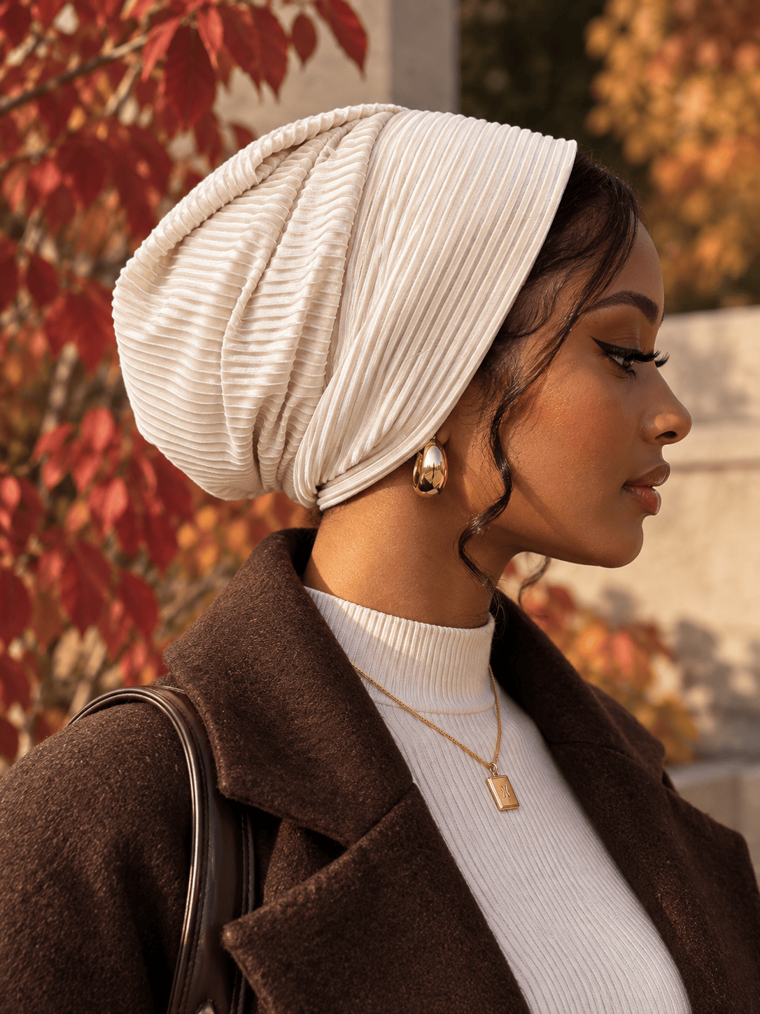 Beanie pleated - Buttercream