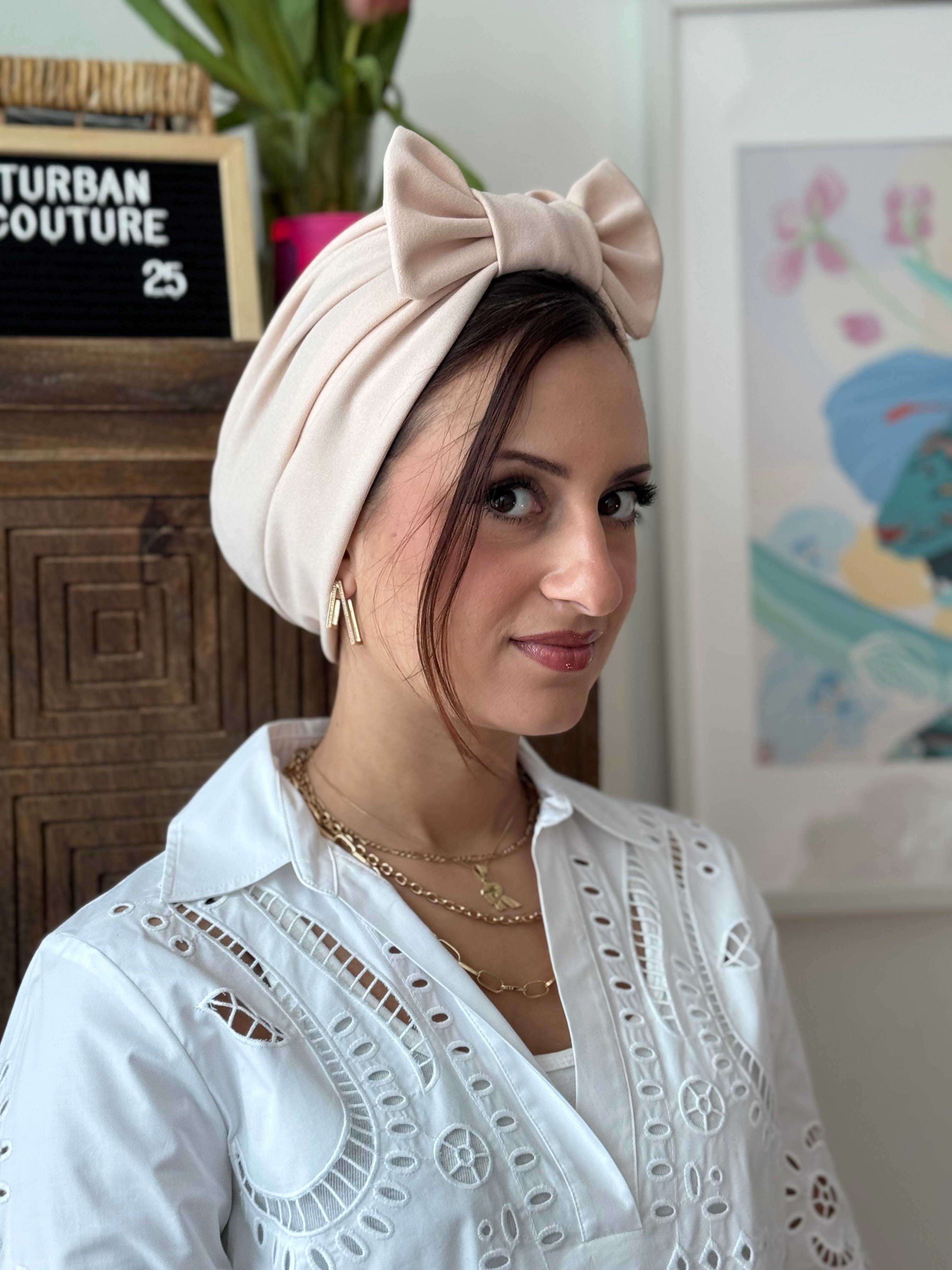 Turban Bow (NO BOW) - Sand