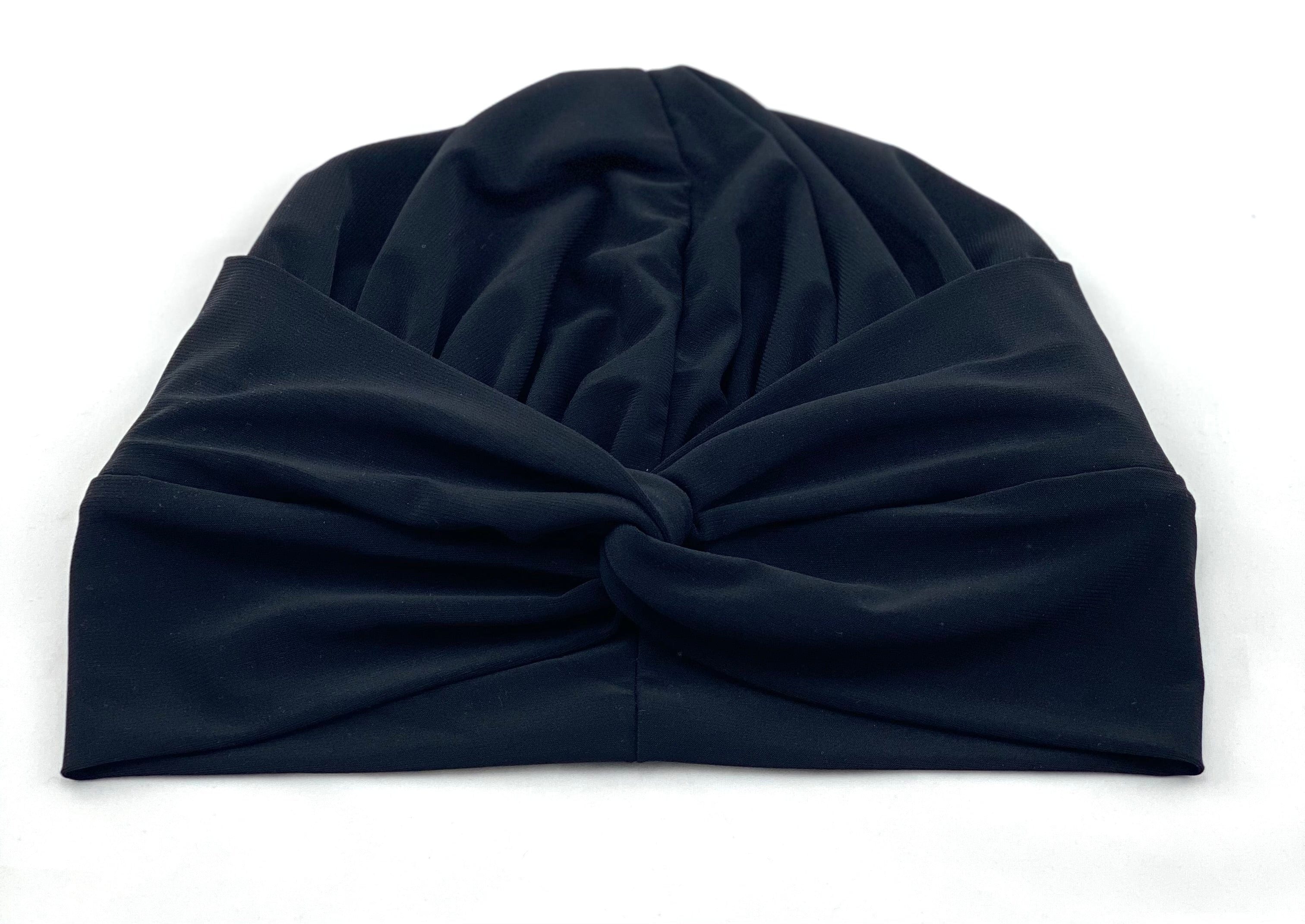 Turban Cross front - Black