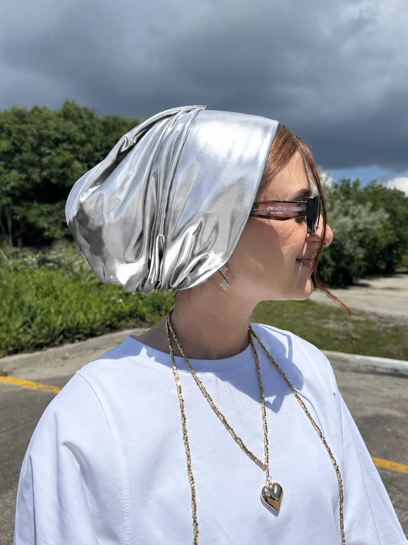Beanie Metallic - Silver