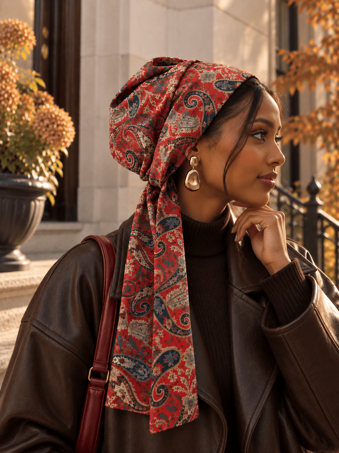 Beanie Wrap Chiffon - Warm Autumn