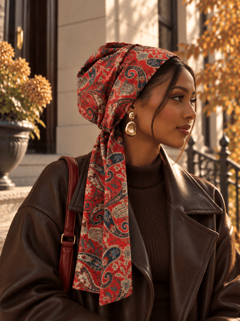 Beanie Wrap Chiffon - Warm Autumn