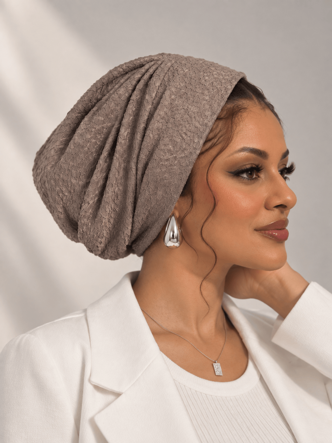 Beanie Printed - Dark Khaki