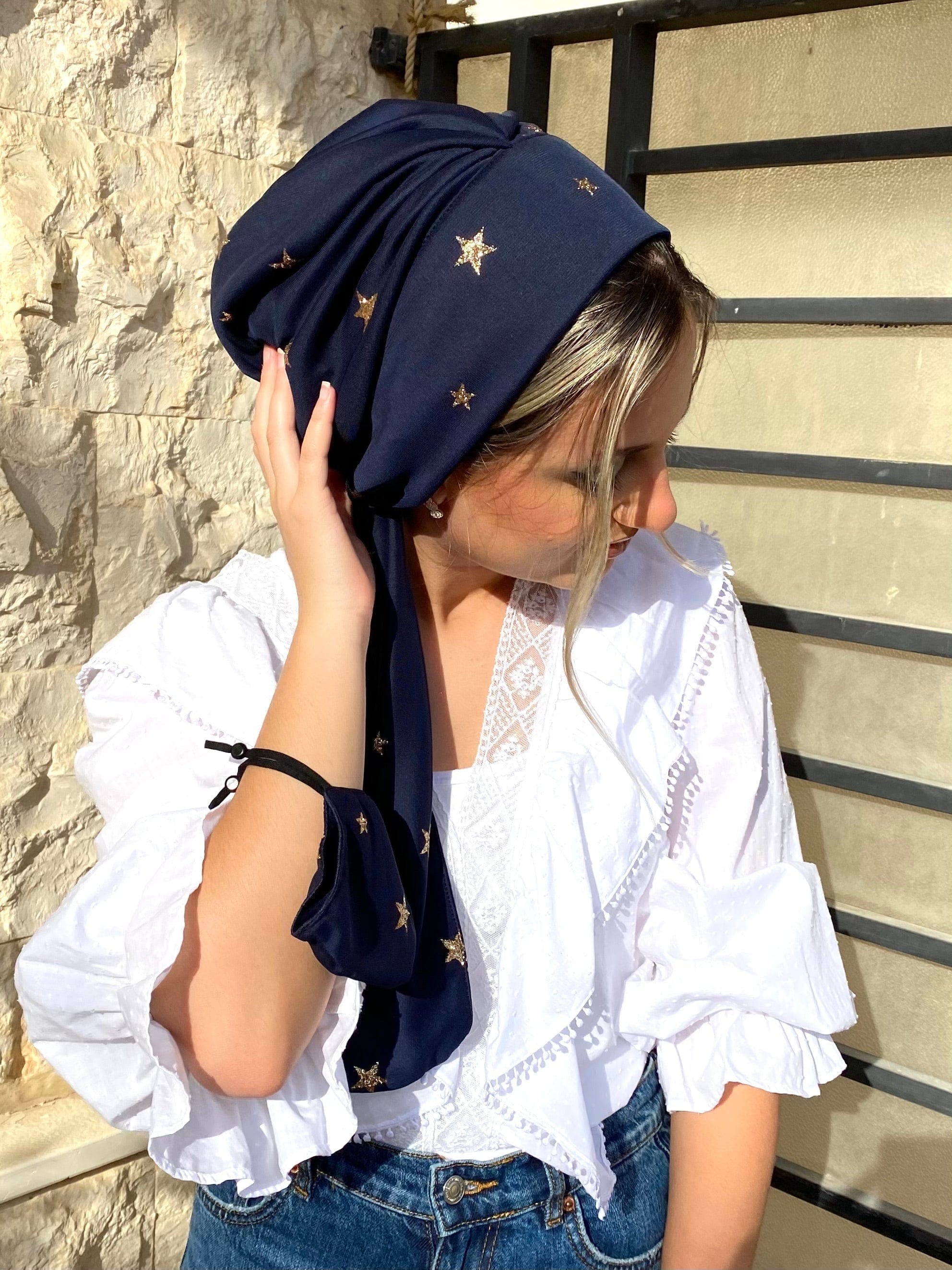 Beanie Wrap Chiffon - Navy Shimmer