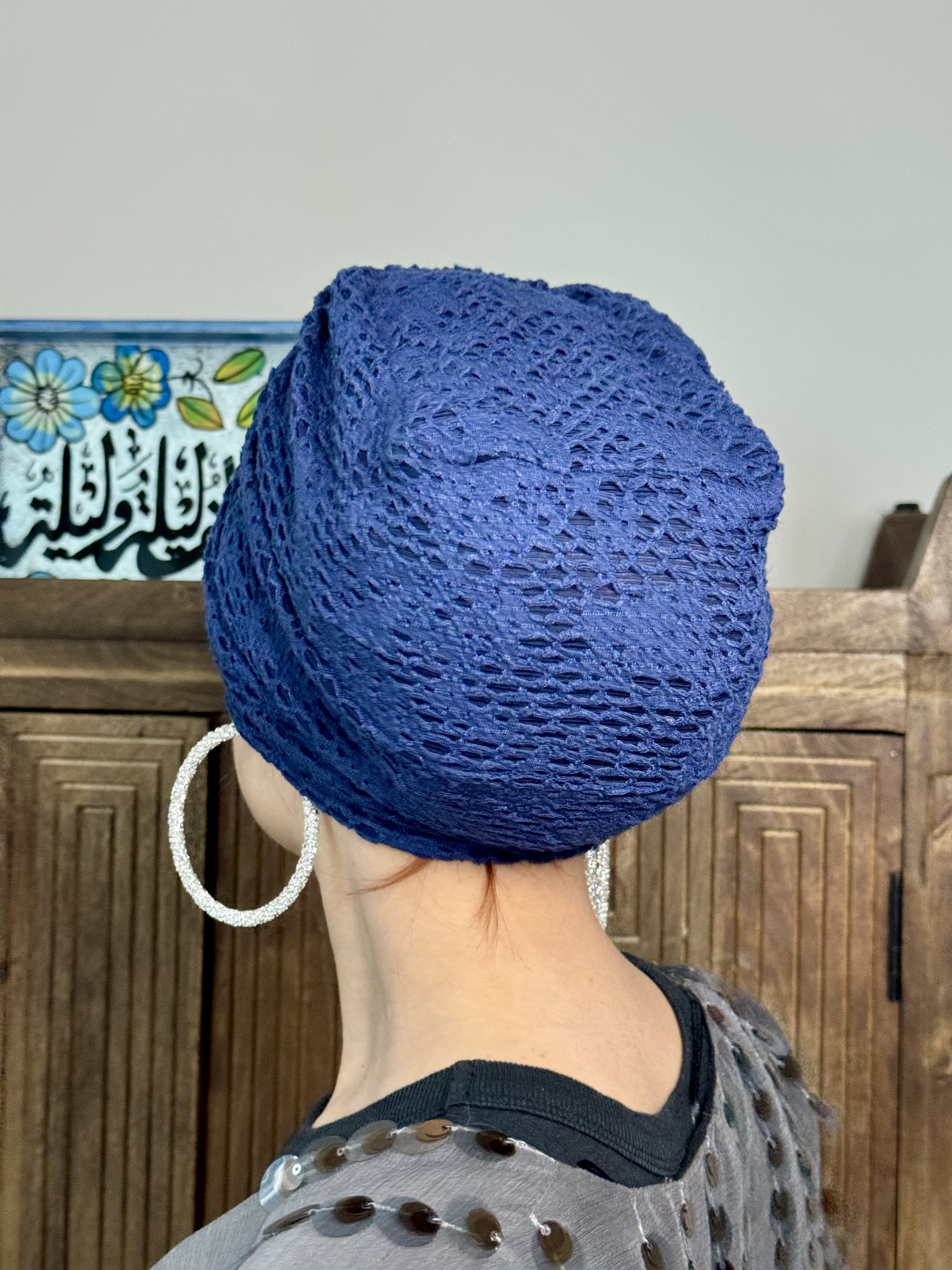 Turban Basic Ripped - Navy