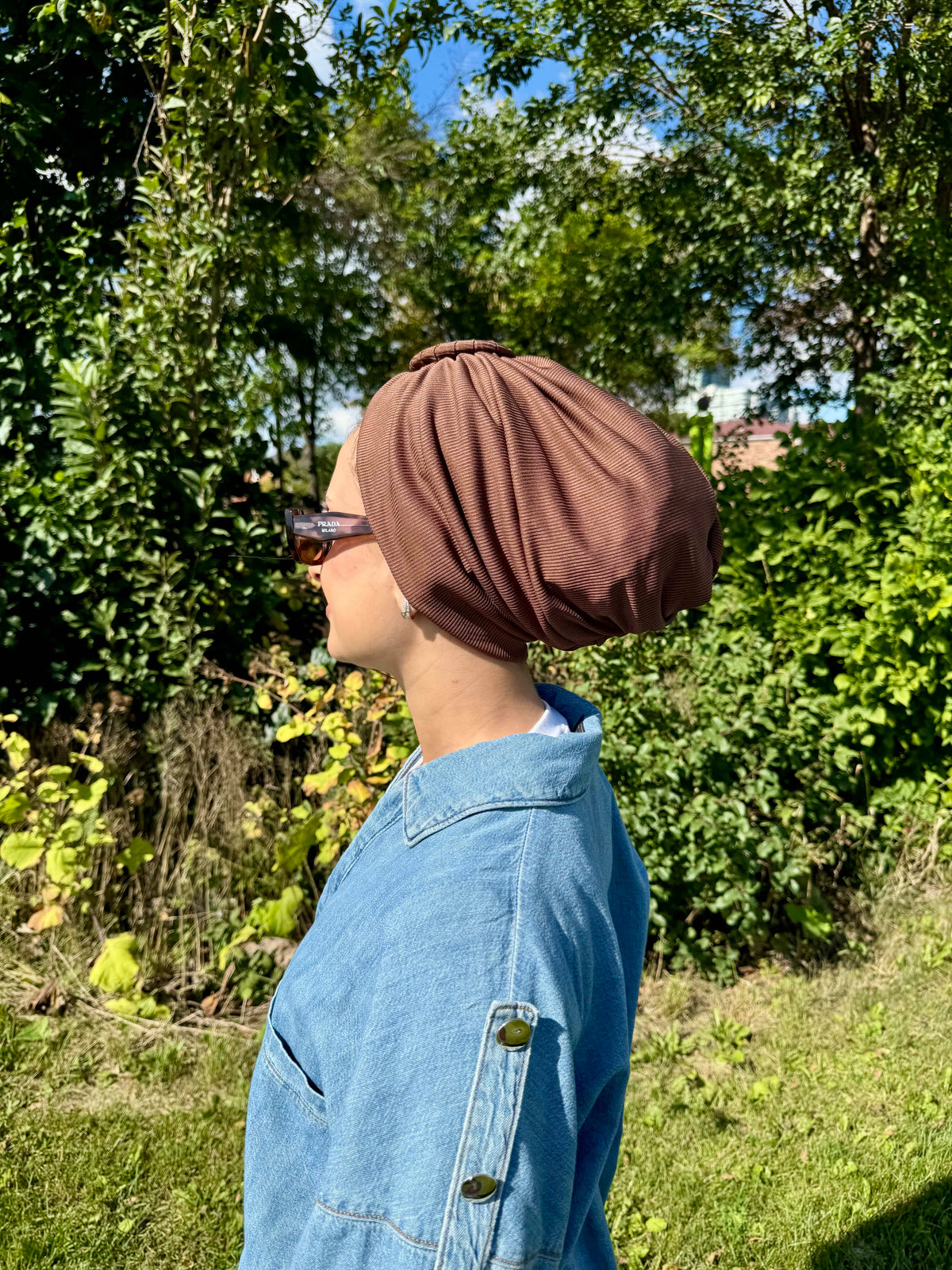 Beanie Ring Ribbed Jersey - Caramel