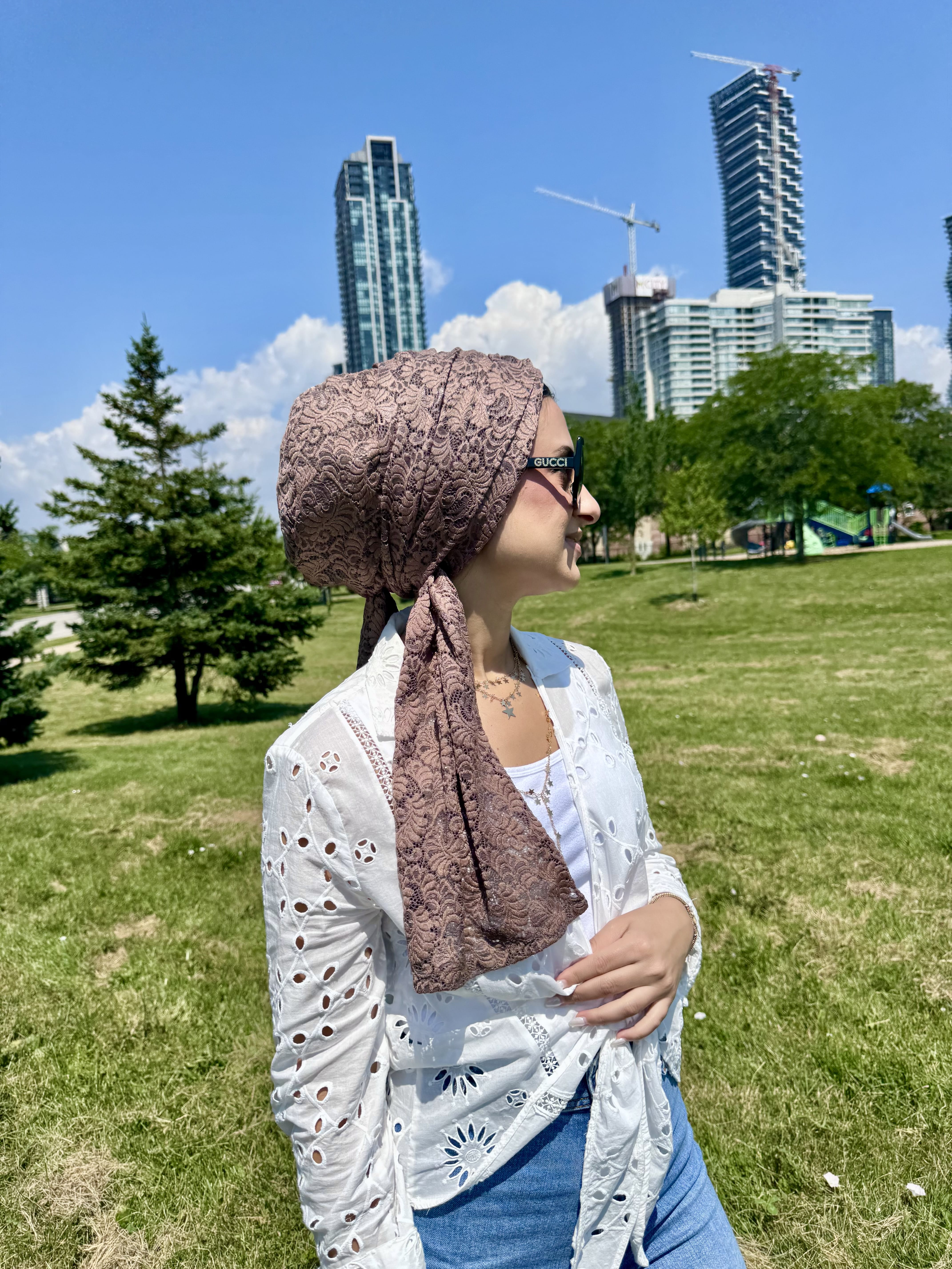 Beanie Wrap Lace - New Chocolate