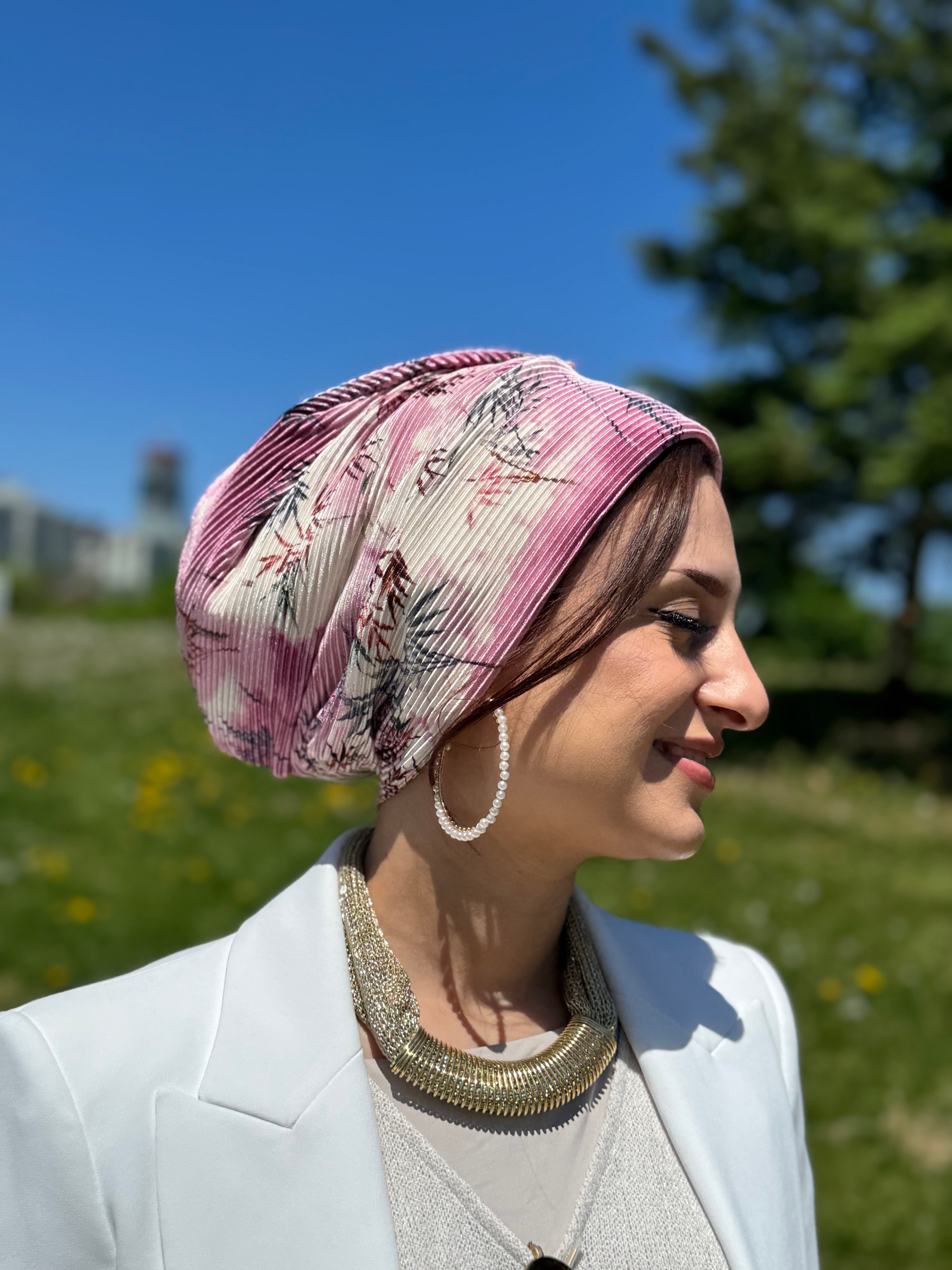 Beanie Pleated - Pink Summer