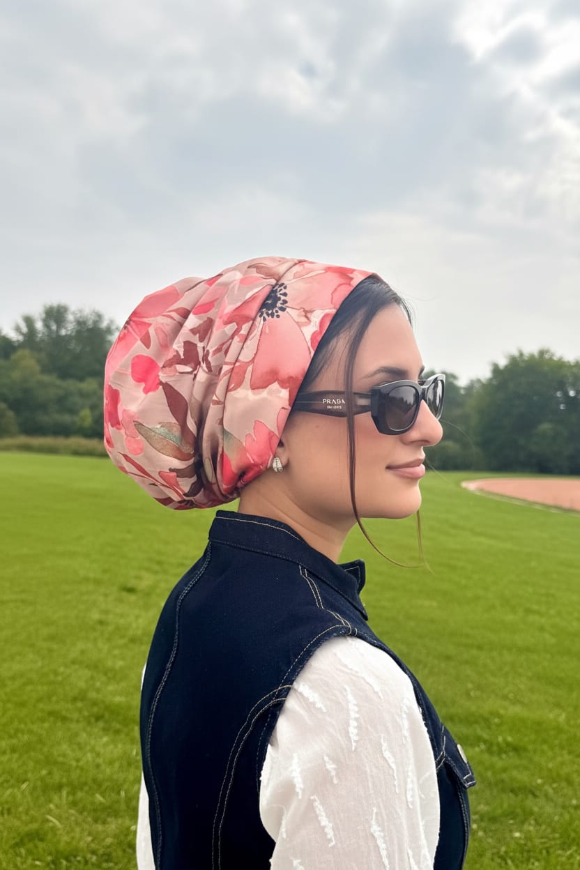 Beanie Satin - Floral