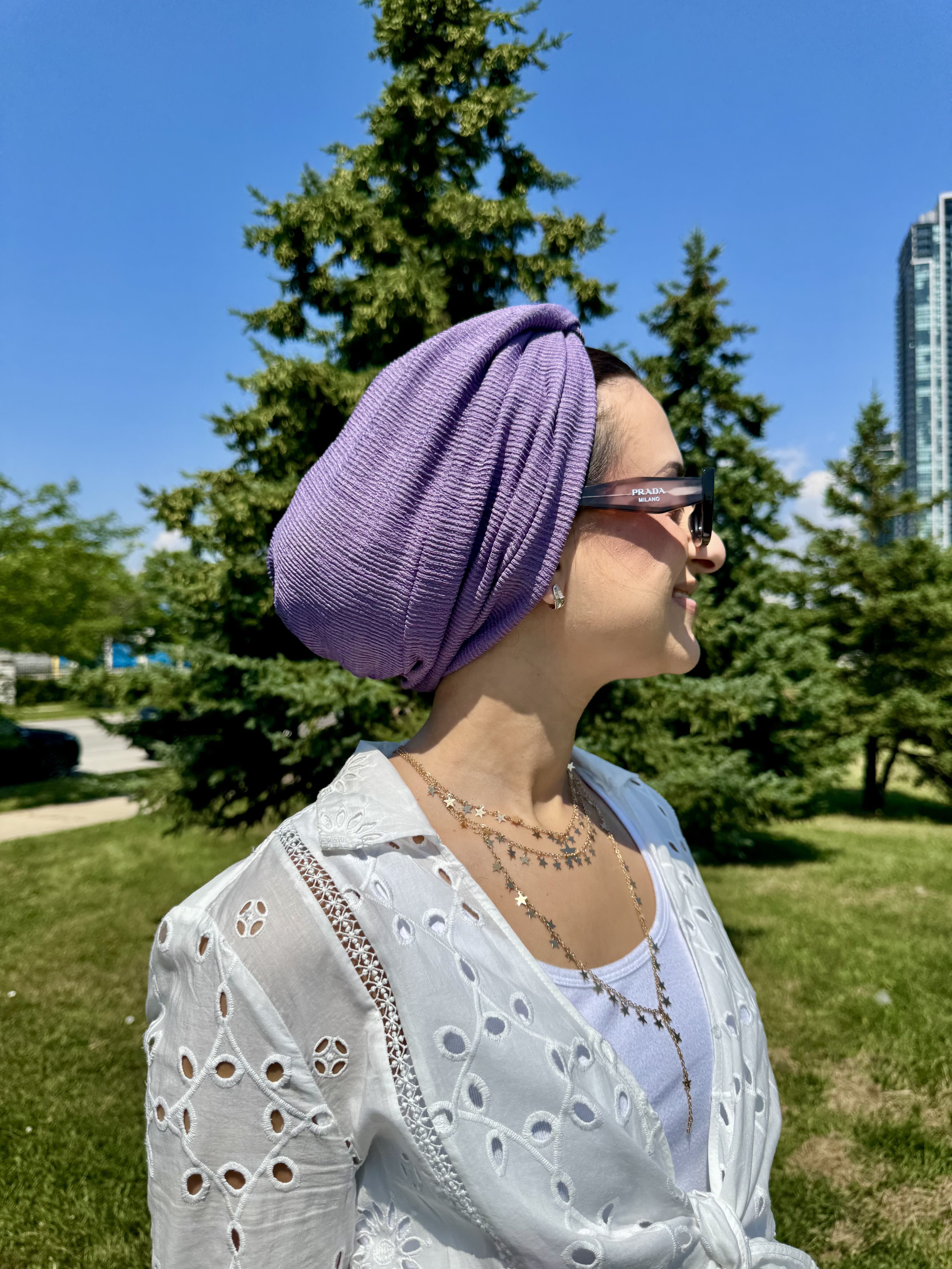 Beanie Twist Cross - Lavender