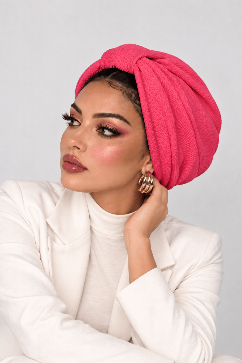 Turban Basic - Coral Pink