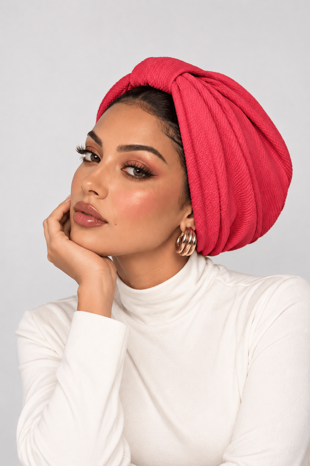 Turban Basic - Coral Pink