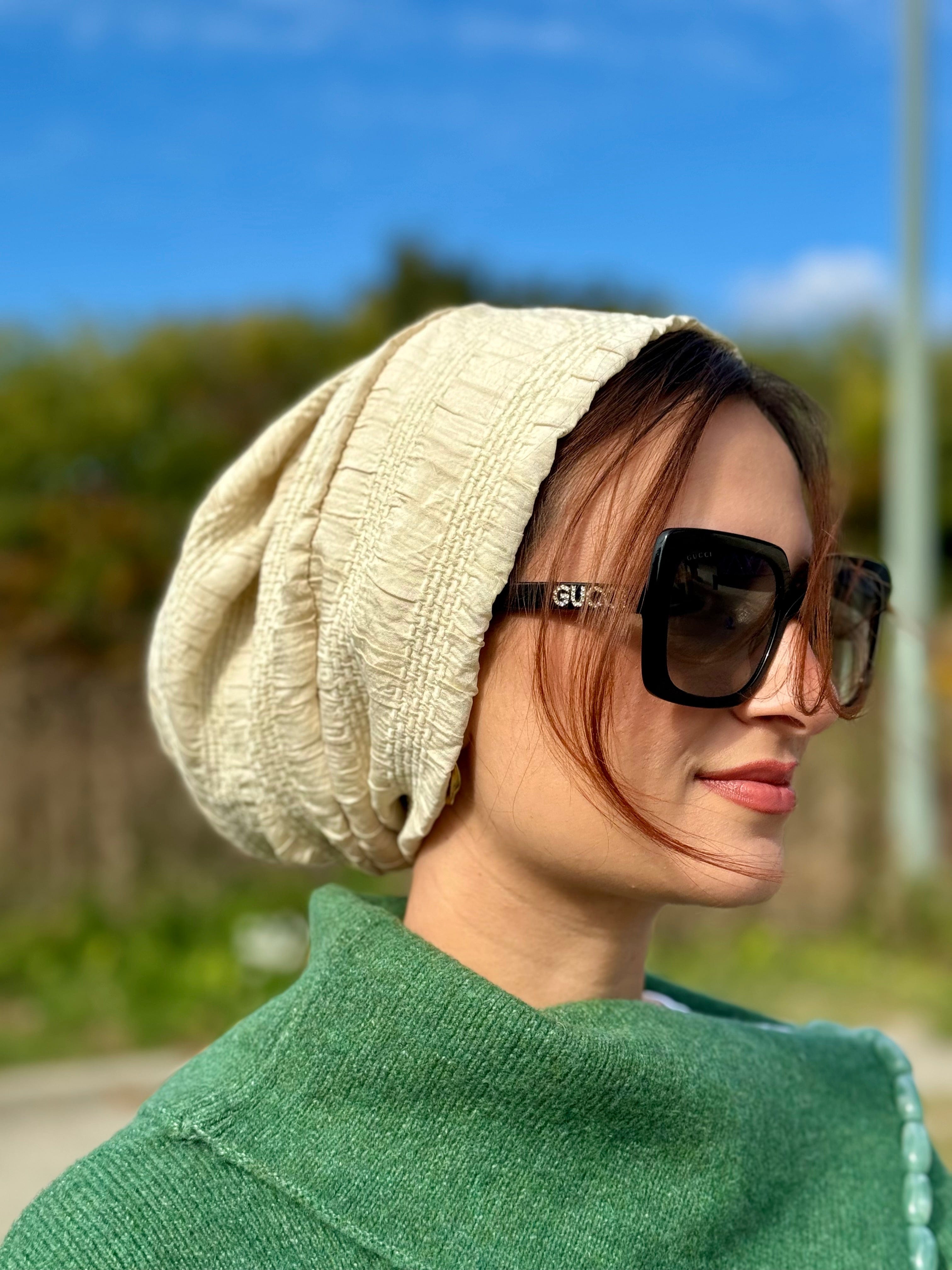 Beanie Cornice Crepe - Sea Sand