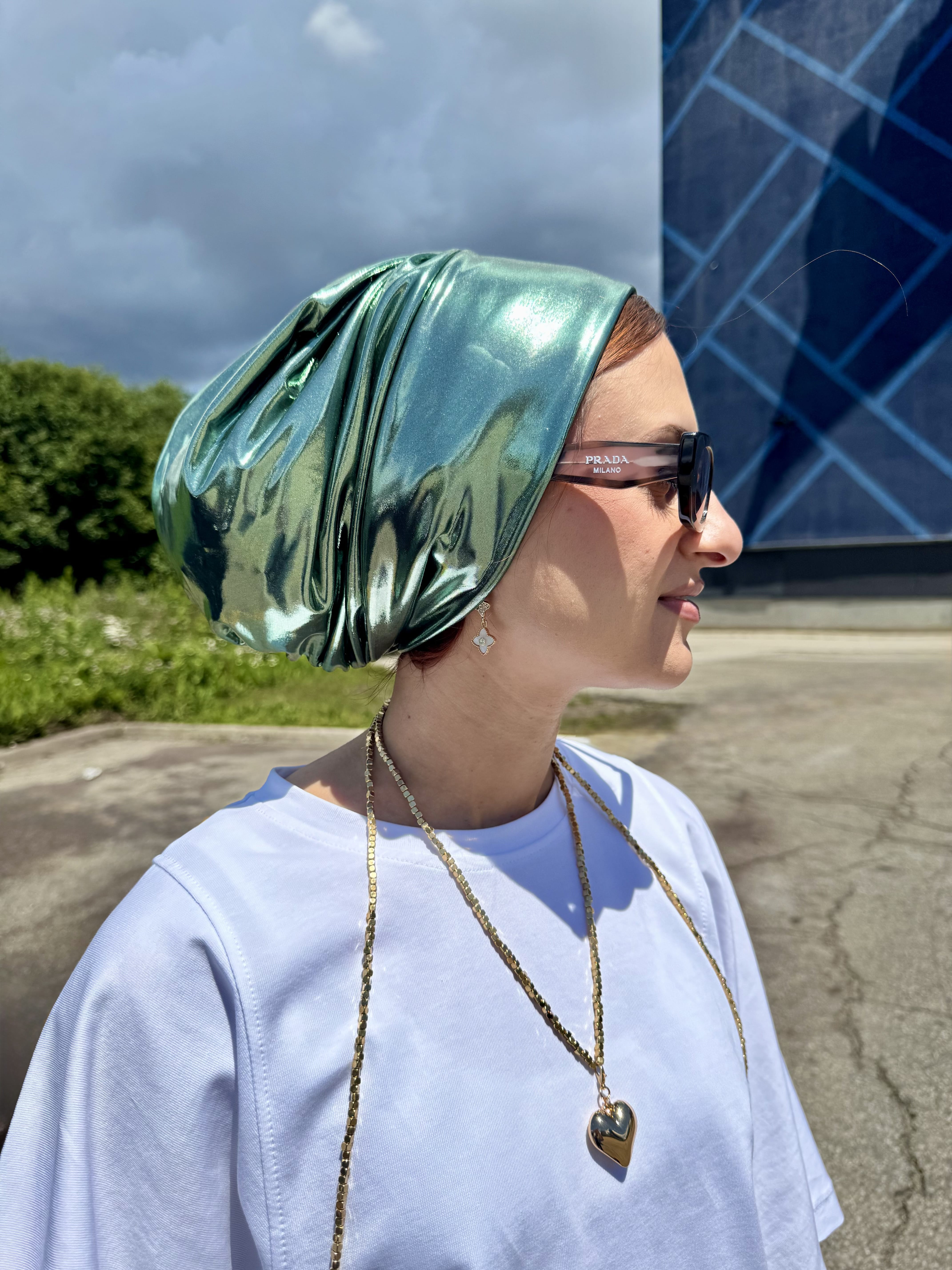 Beanie Metallic - Emerald