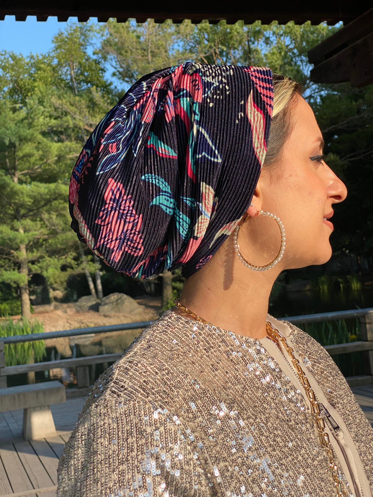 Floral Spring Beanie Hat | Floral Spring | Turbans Stuff