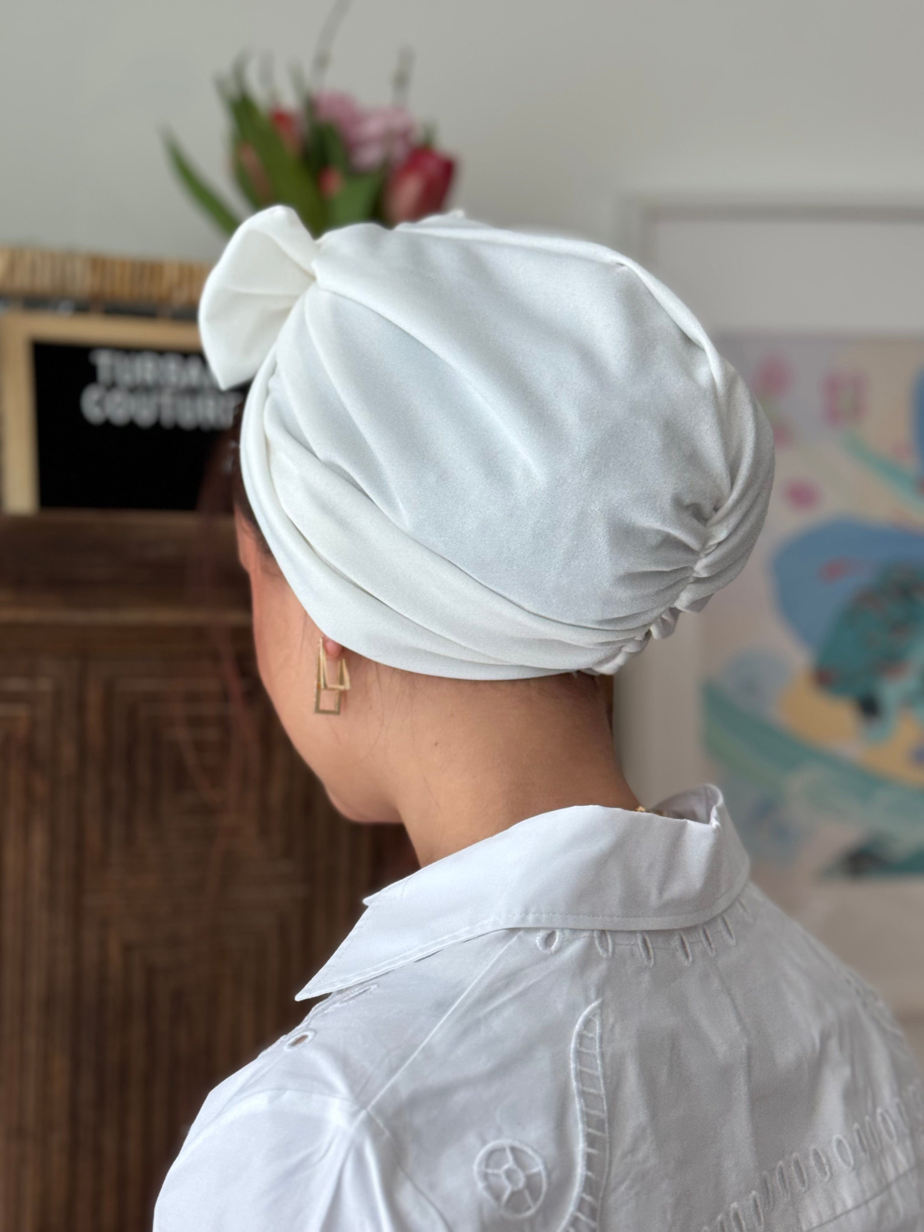 Turban Bow (NO BOW) - Off White