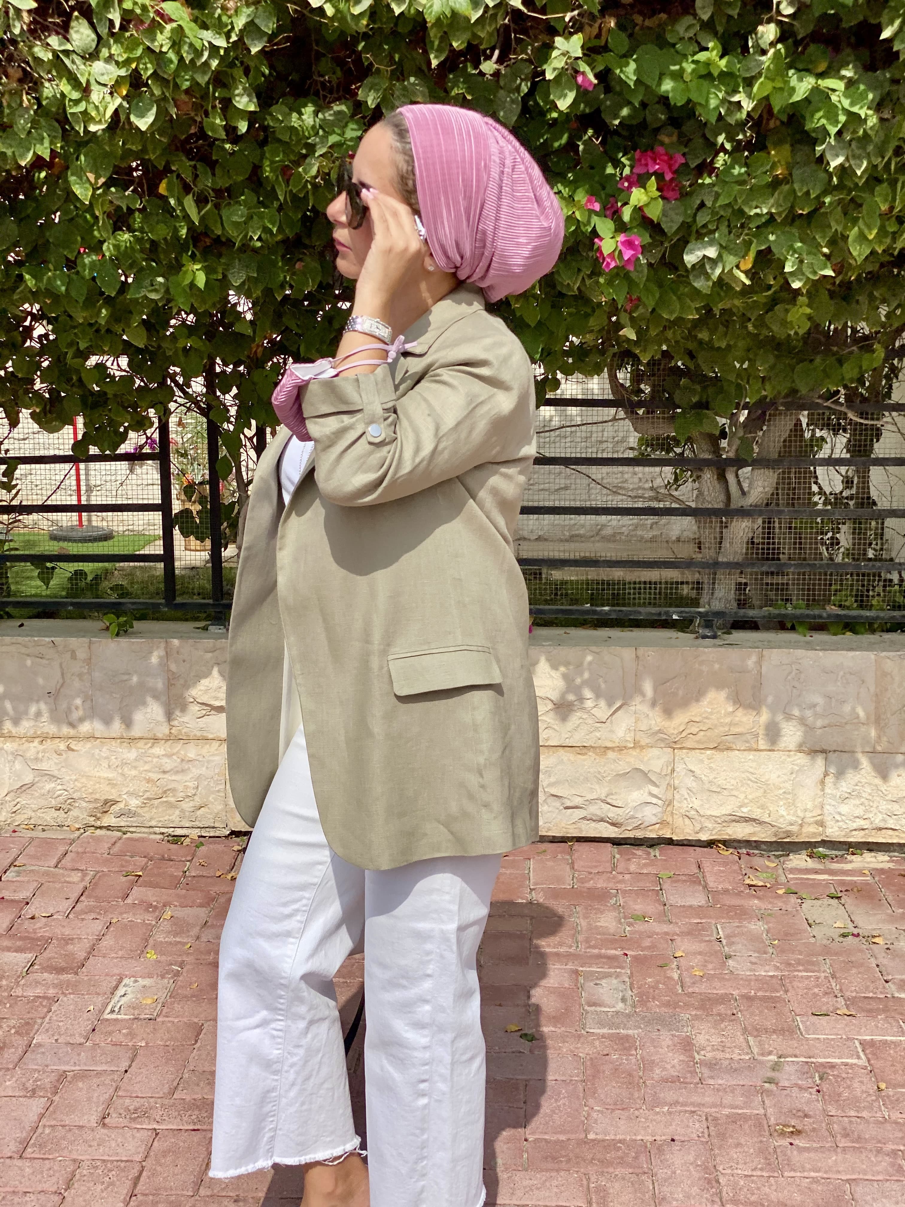 Beanie pleated - Pink Rose