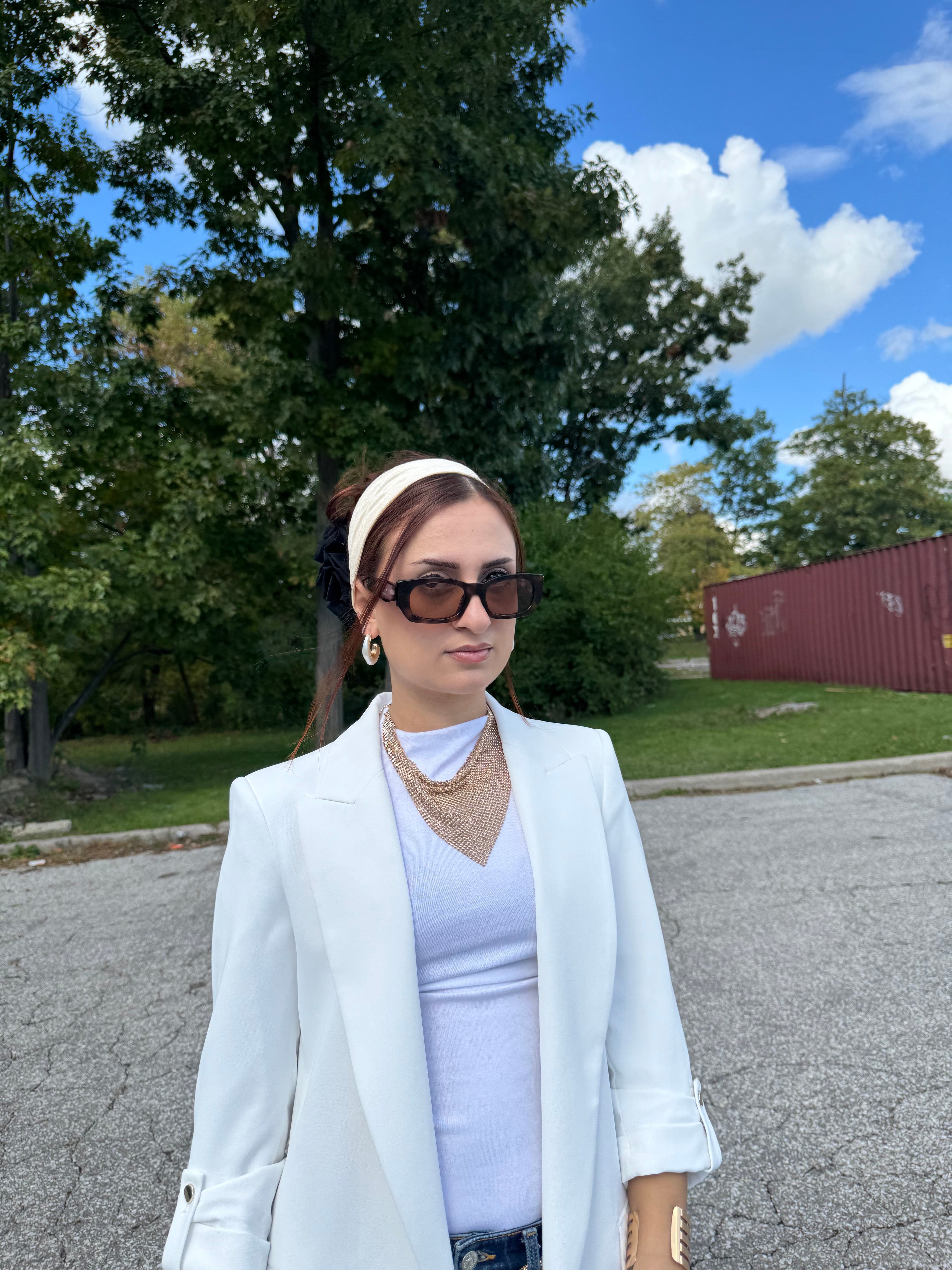 No-Slip Turban Velvet Headband - Blond