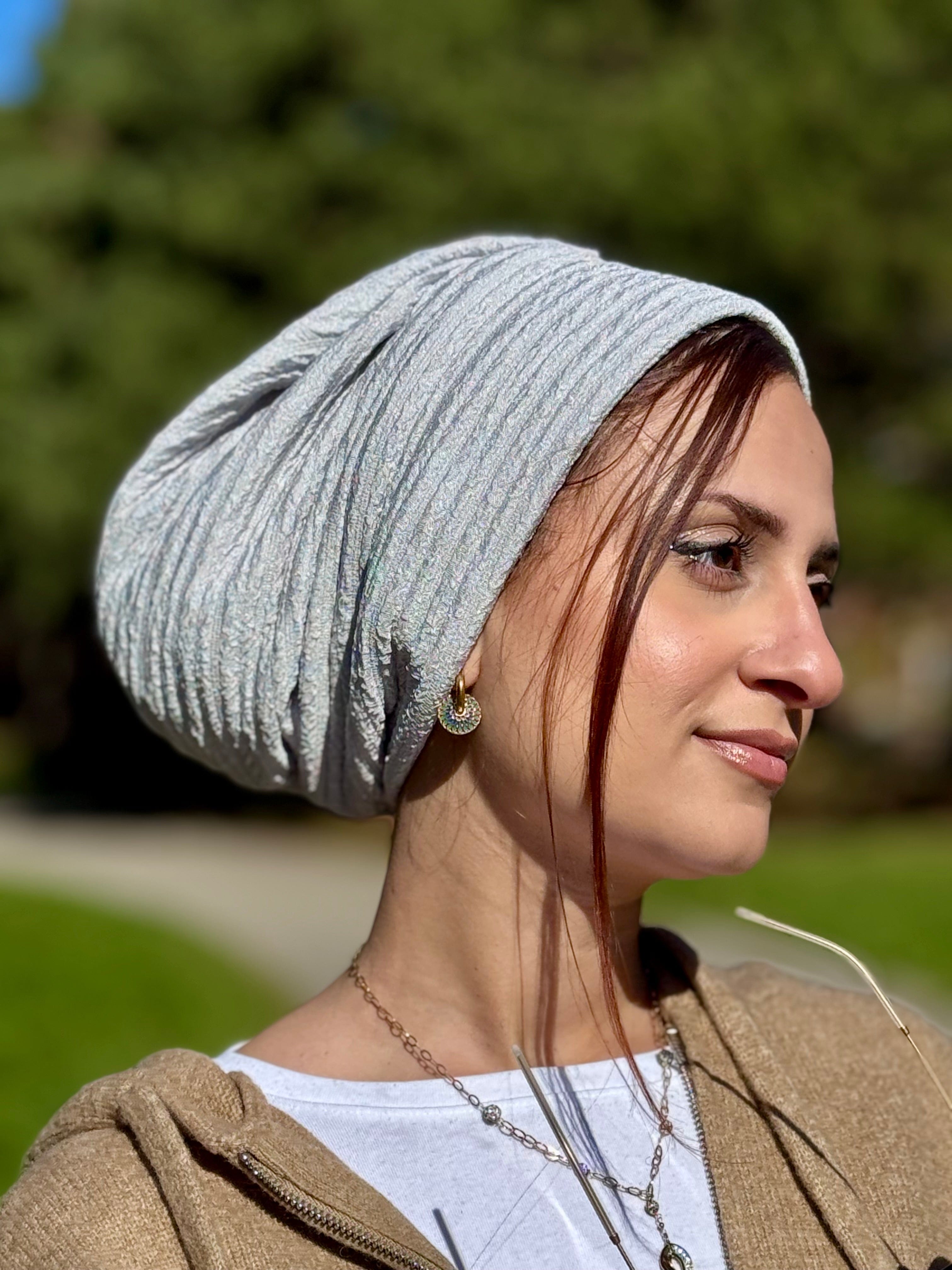 Beanie Rippled - Light Grey
