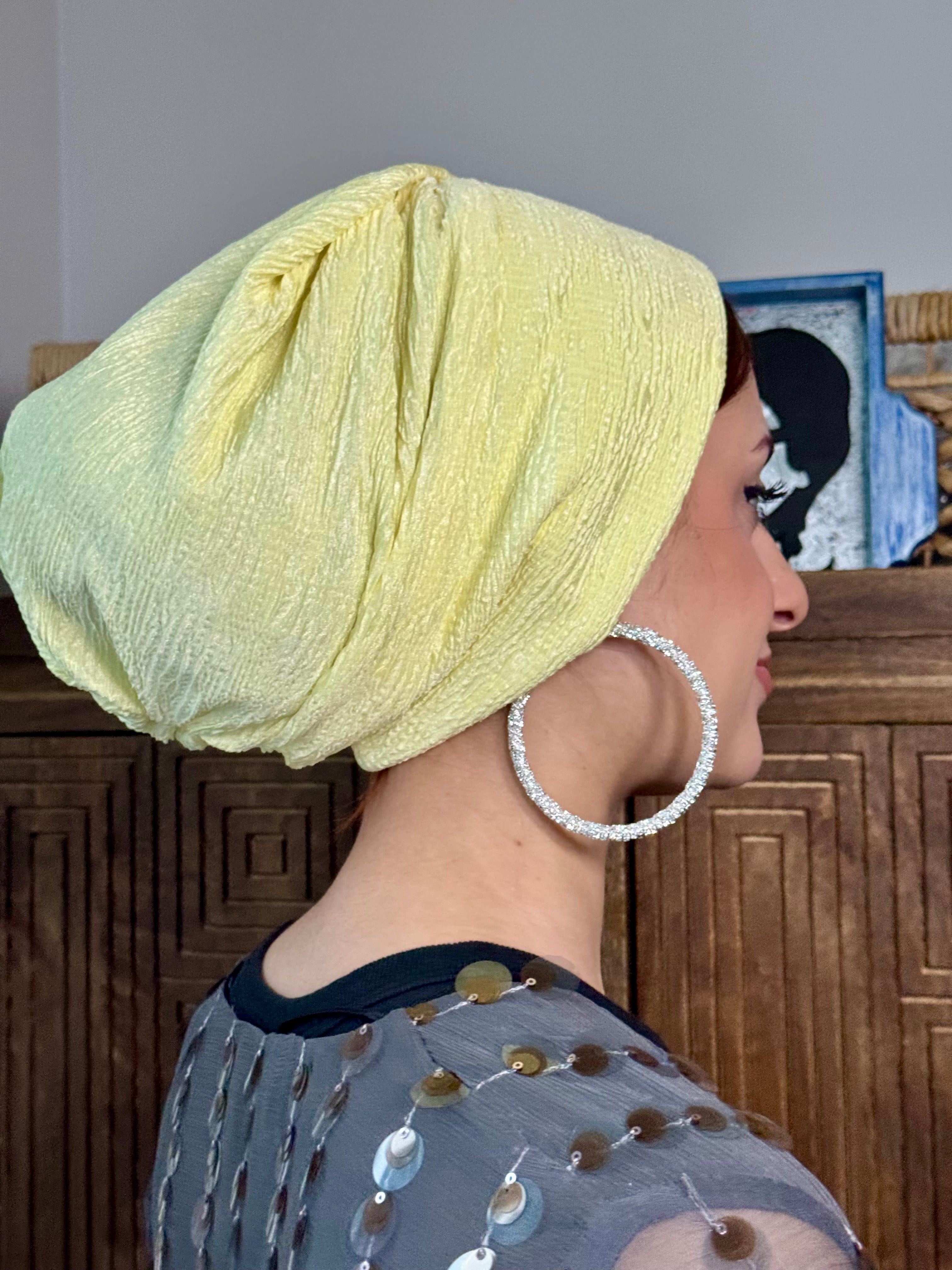 Beanie Rippled - Light Yellow