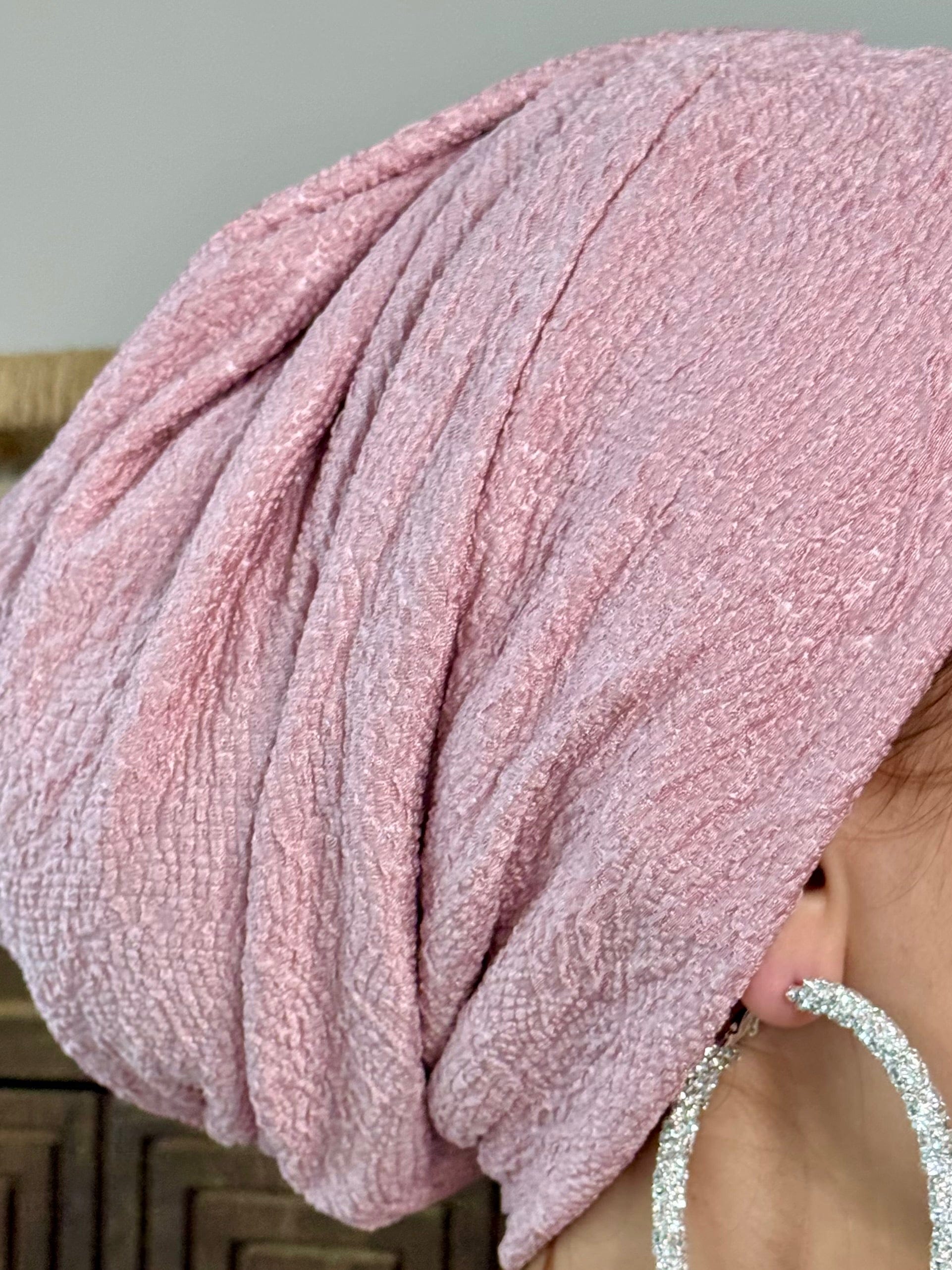 Beanie Printed - Rose Pink