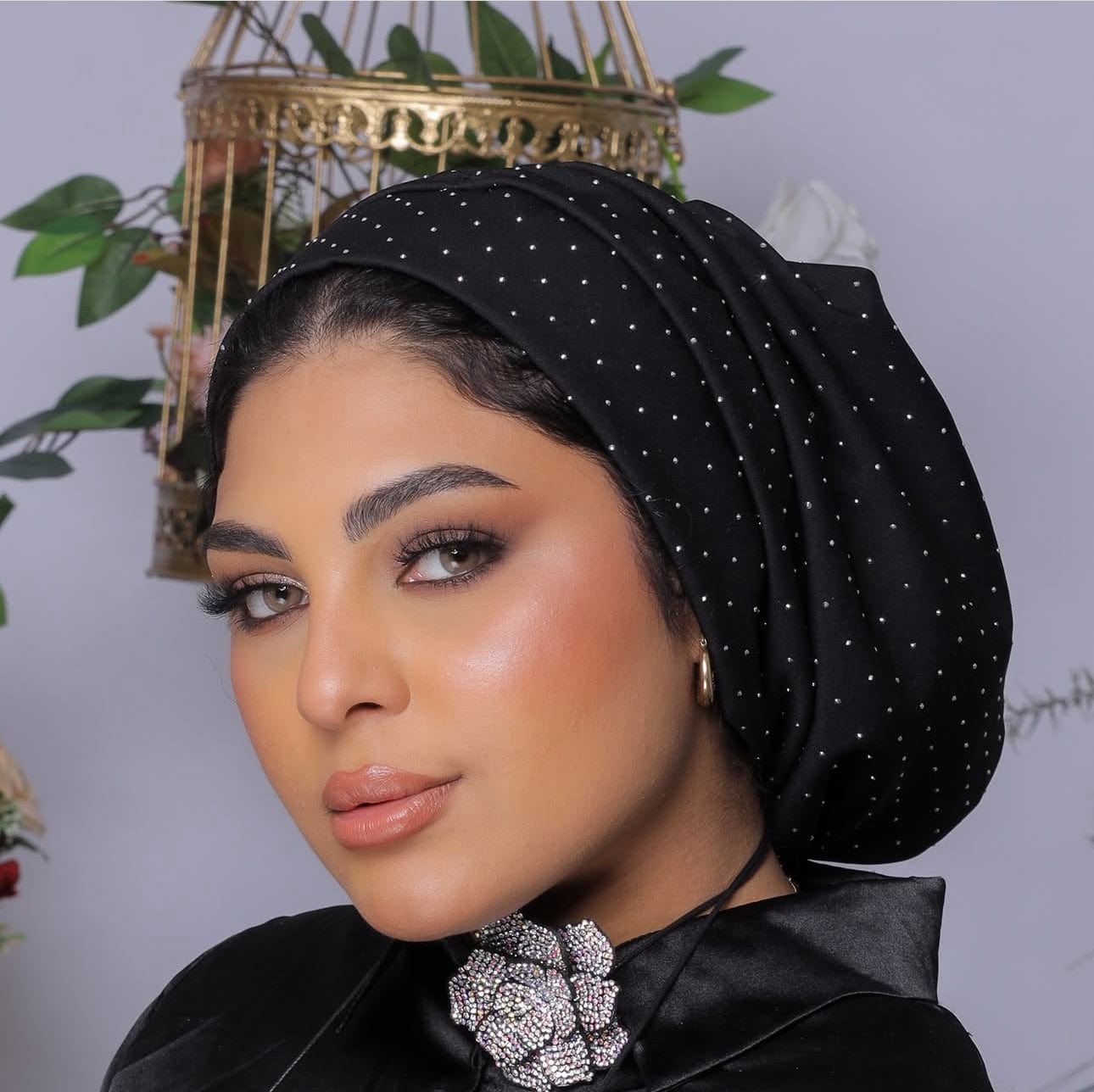 Beanie Crepe Crystals - Black