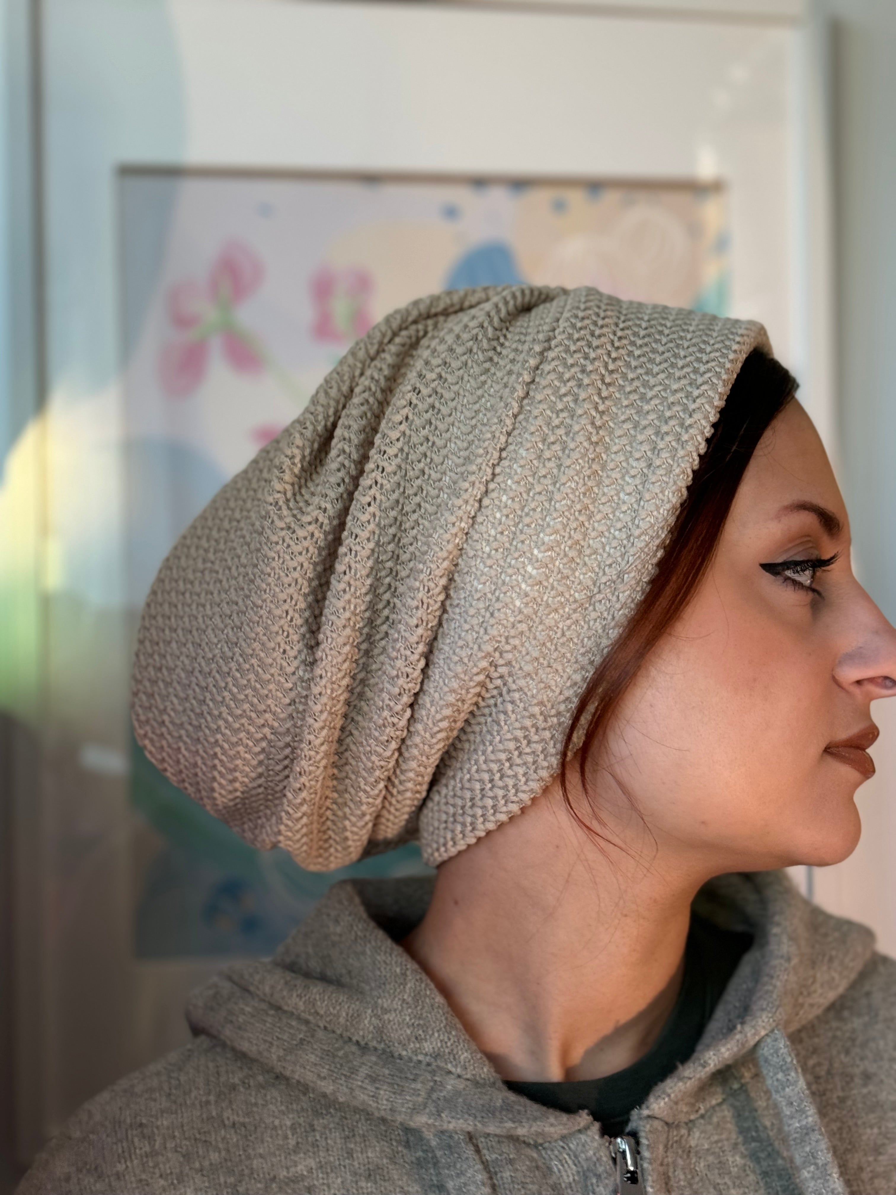 Beanie Knit - Nude