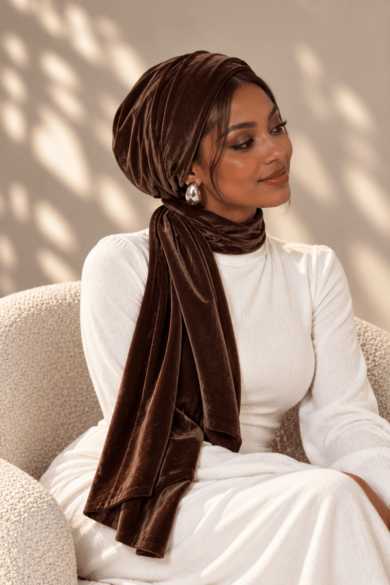 Beanie Velvet Straps - Espresso Brown