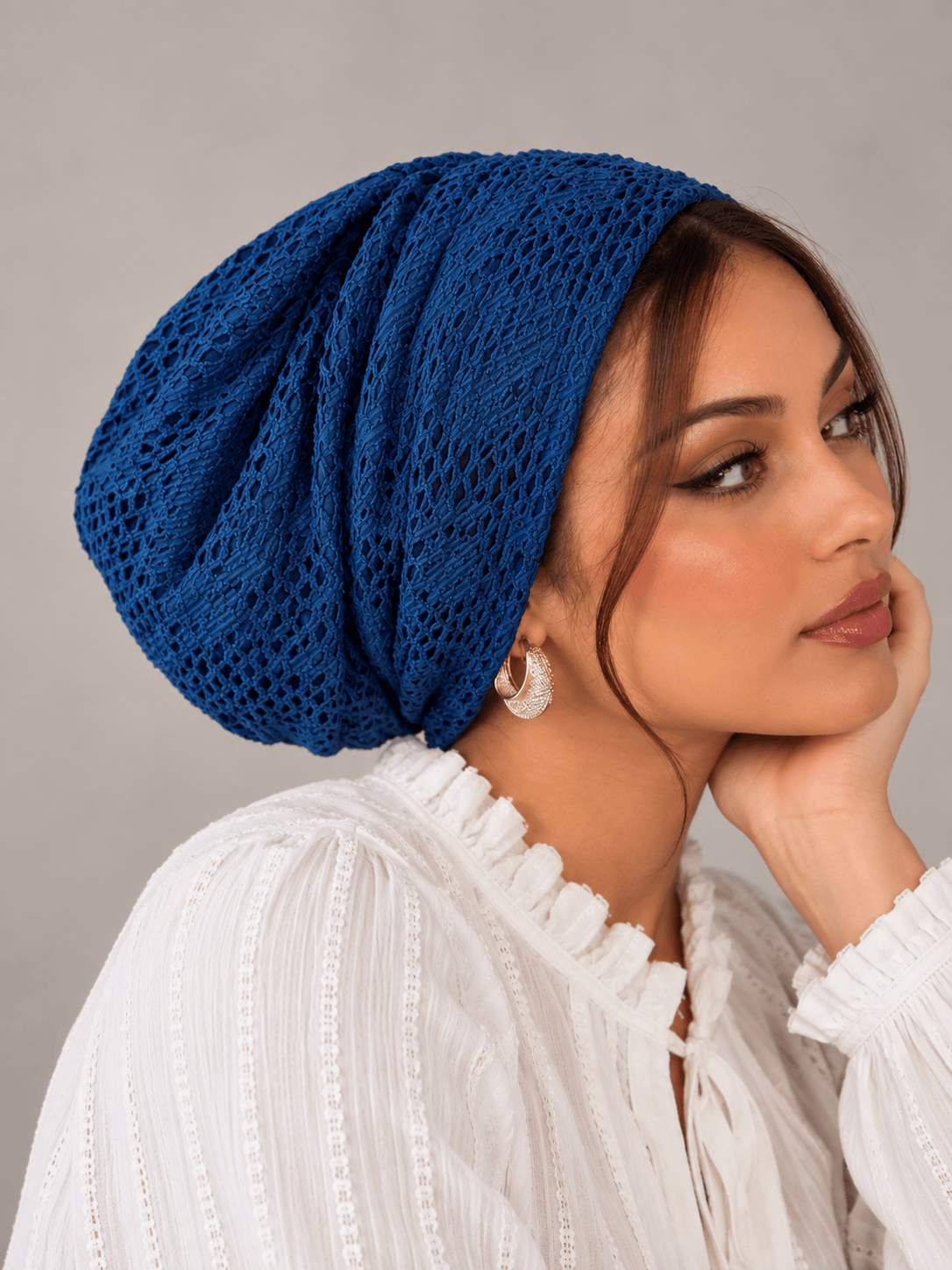 Beanie Ripped - Sapphire Blue