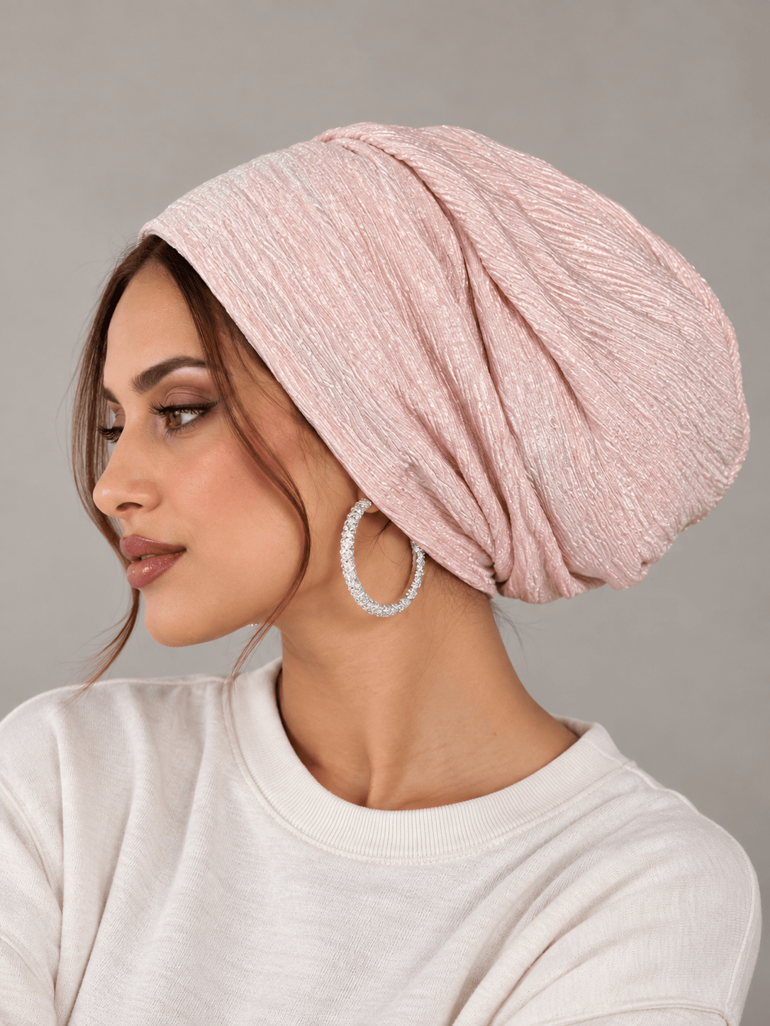 Beanie Rippled - Beachy Pink
