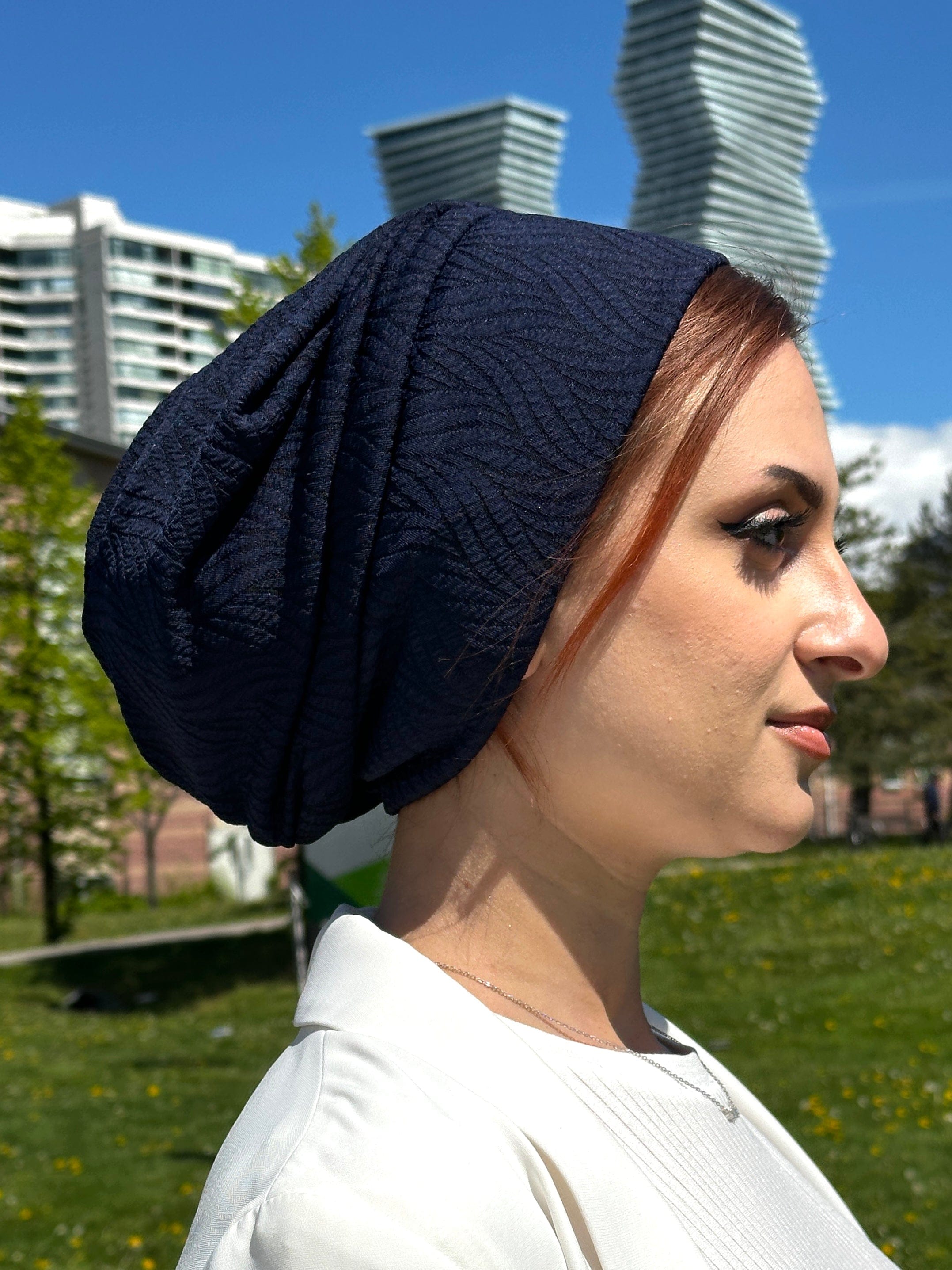 Beanie Rippled - Navy