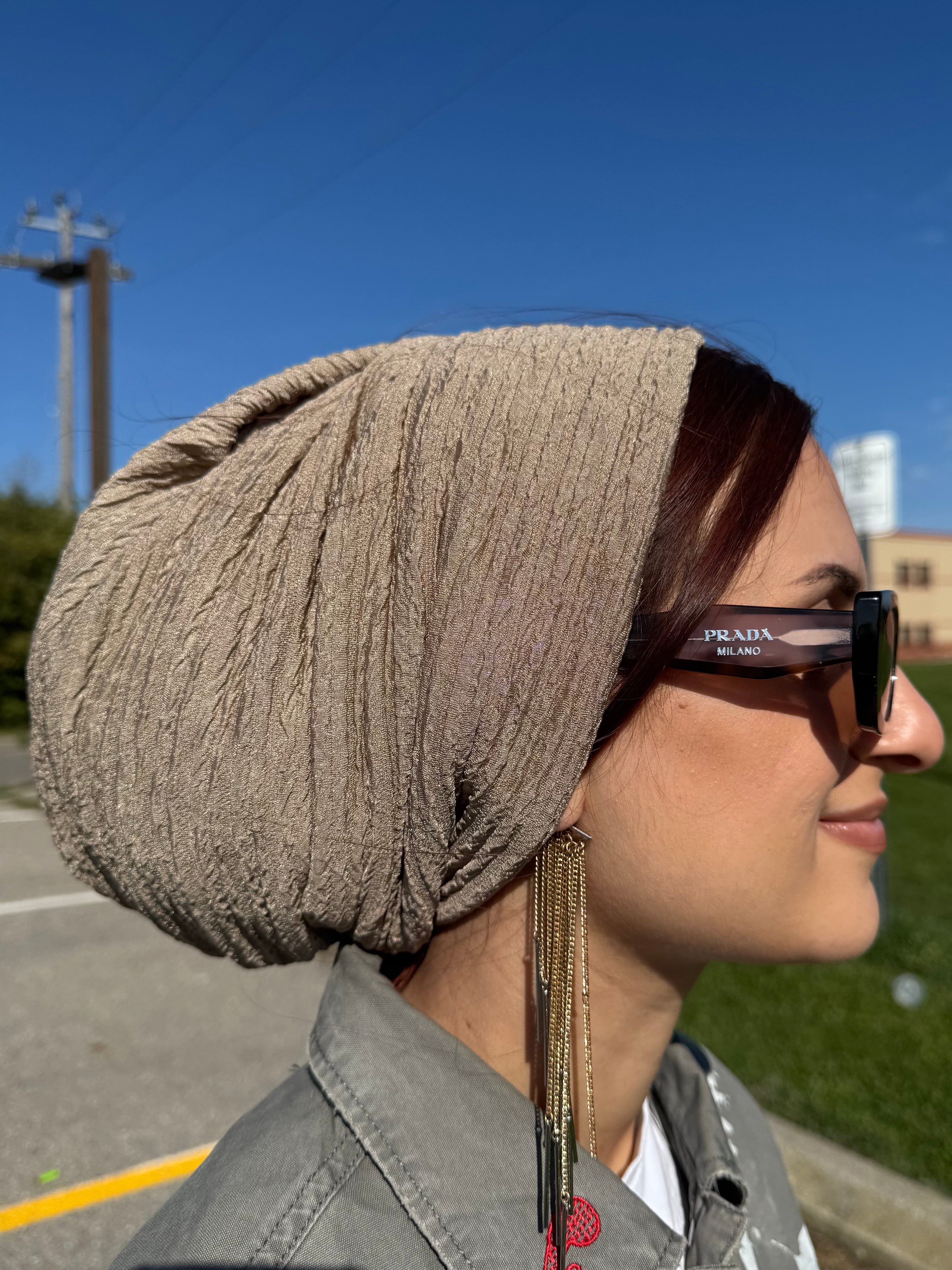 Beanie Rippled - Khaki