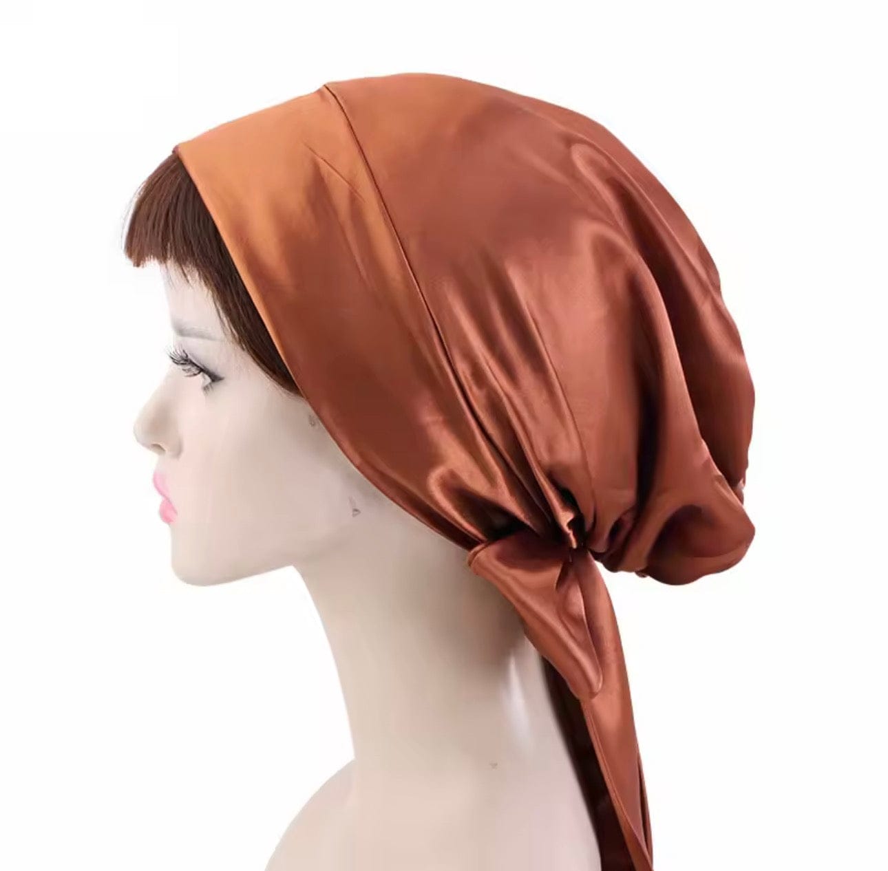 Head Wrap Satin - Carmel