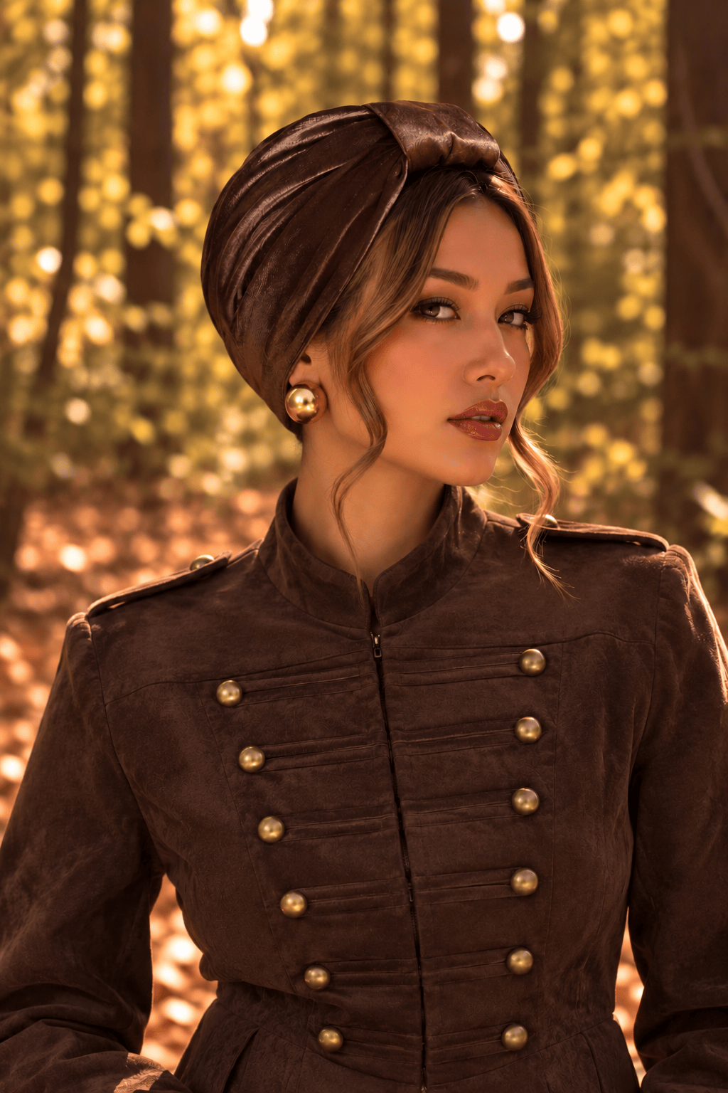 Turban Basic Velvet - Espresso Brown