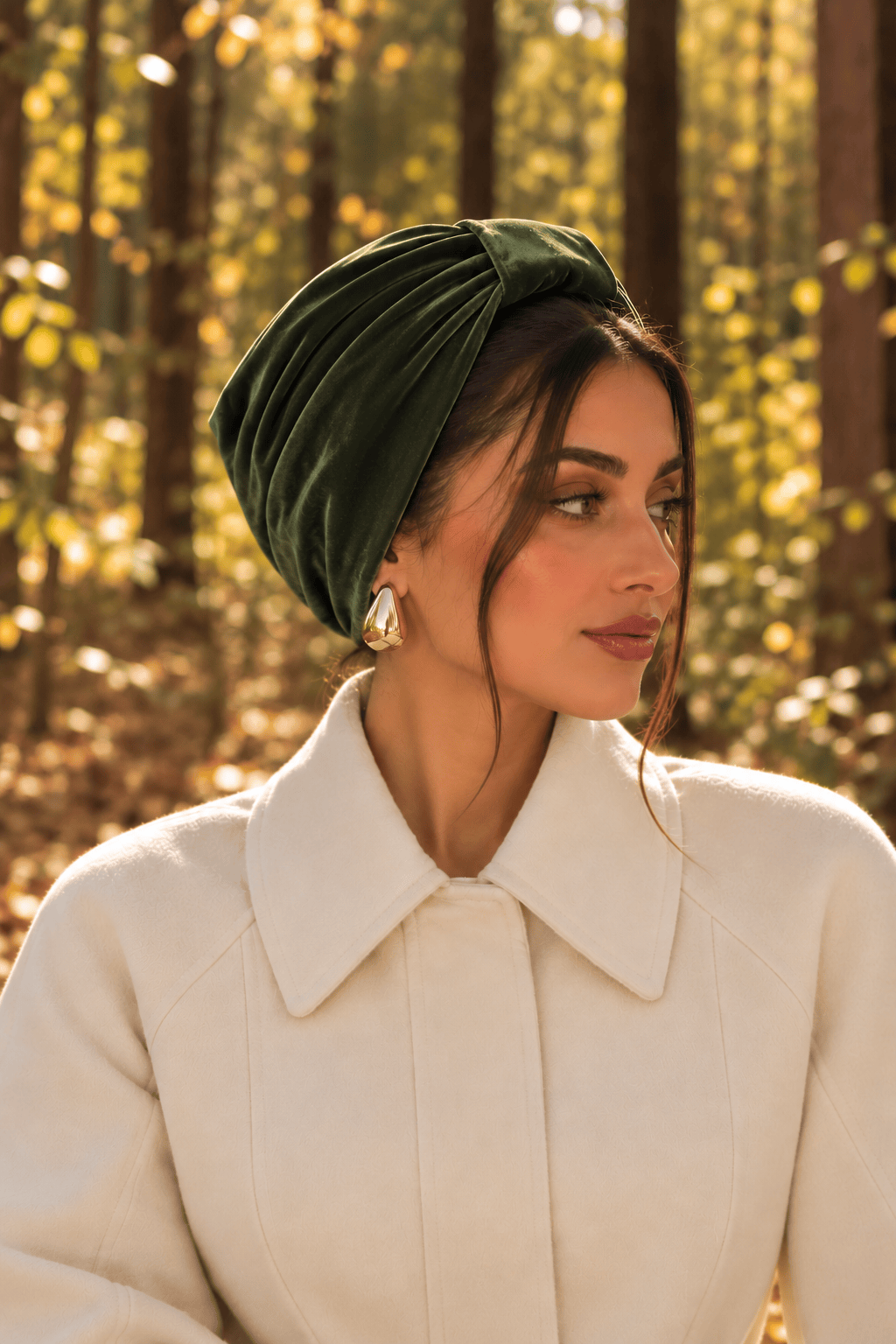 Turban Basic Velvet - Jade Green