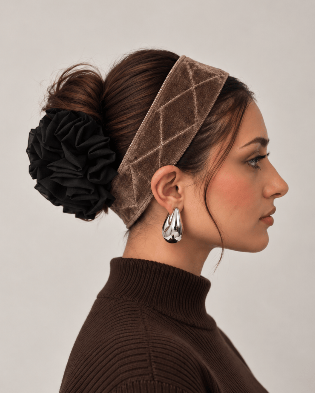 No-Slip Headband - Teddy Bear Brown