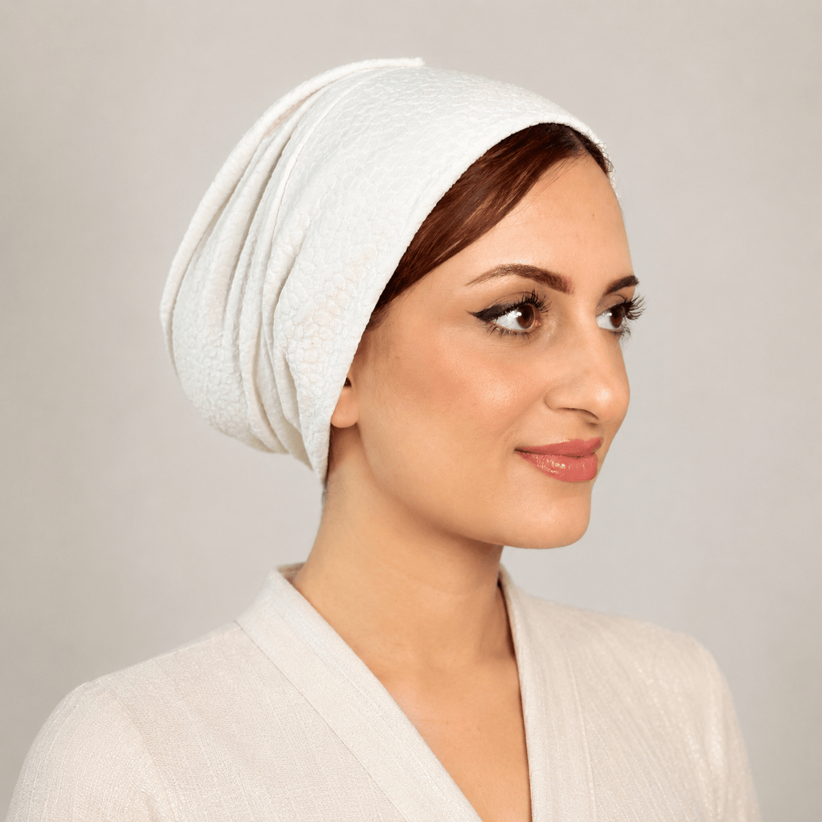 Beanie Printed - Off White