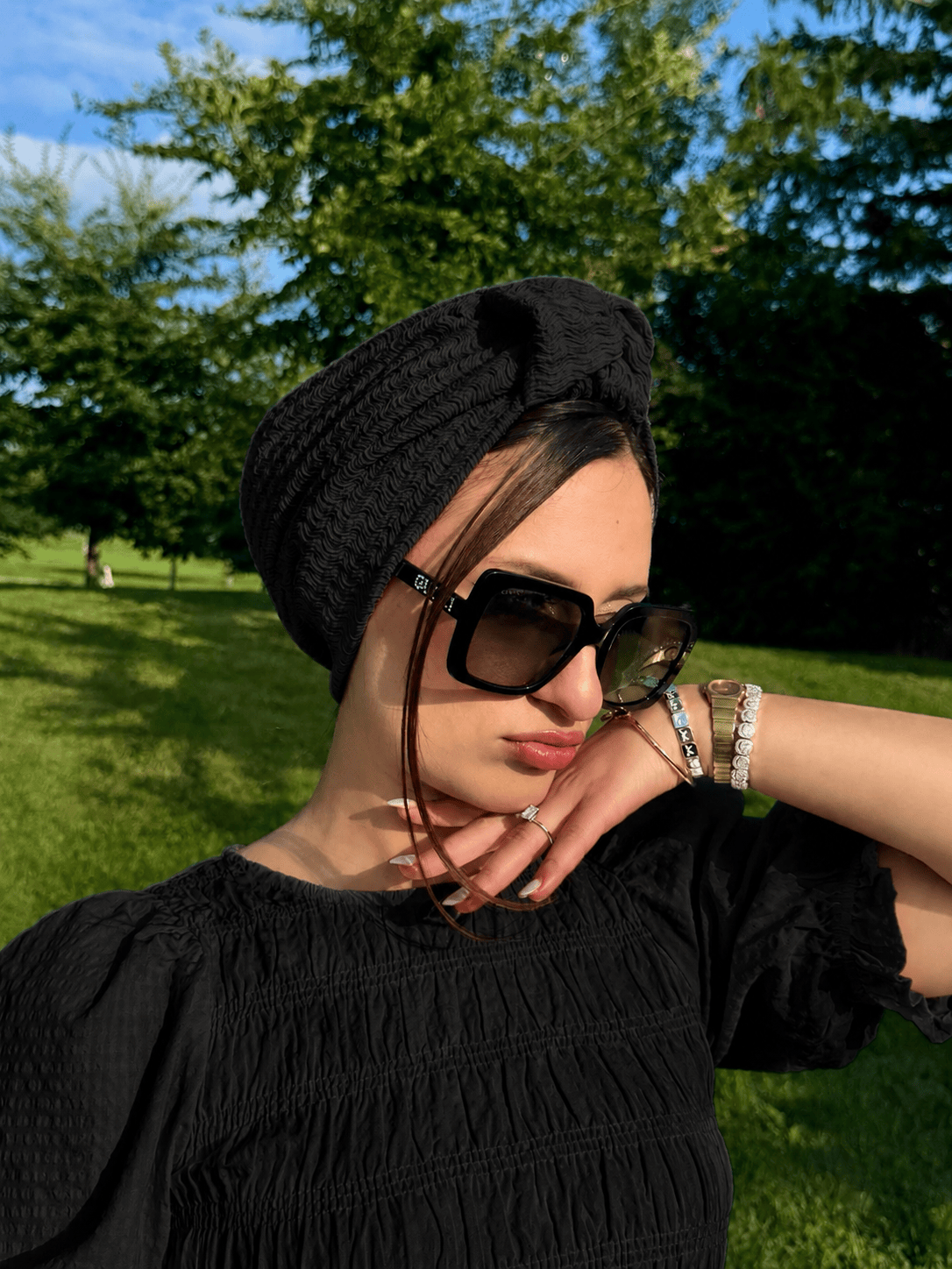 Beanie knot - Black